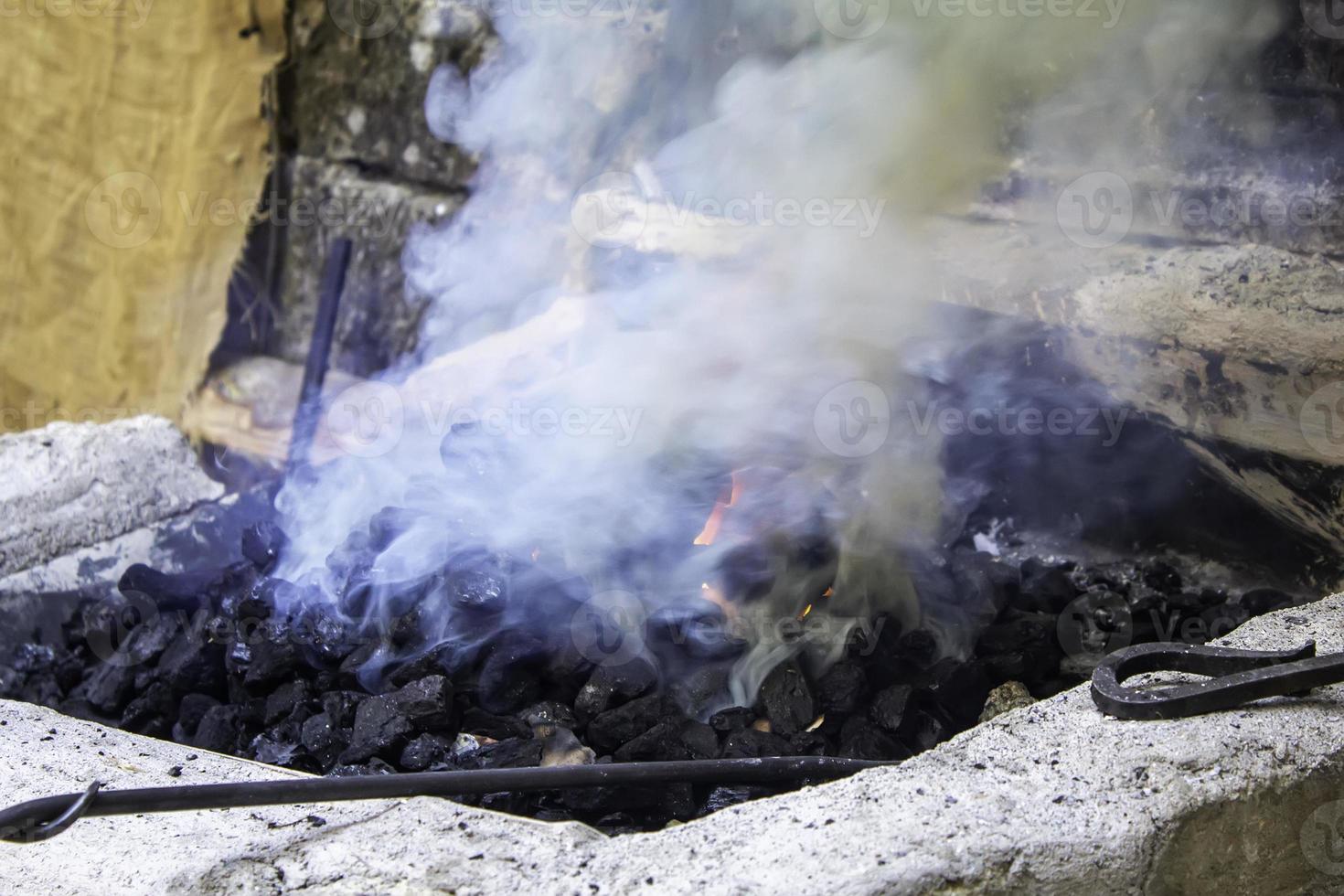 Feuer in der Schmiede foto