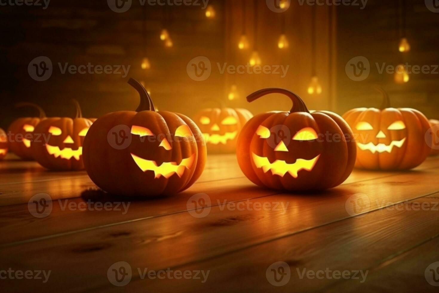 Illustration von Halloween hintergrund.generativ ai foto