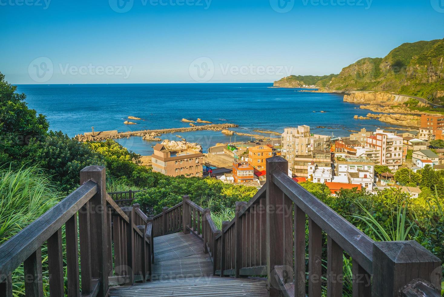 Landschaft der Nordküste und des Dorfes Nanya in Taipeh, taiwan foto