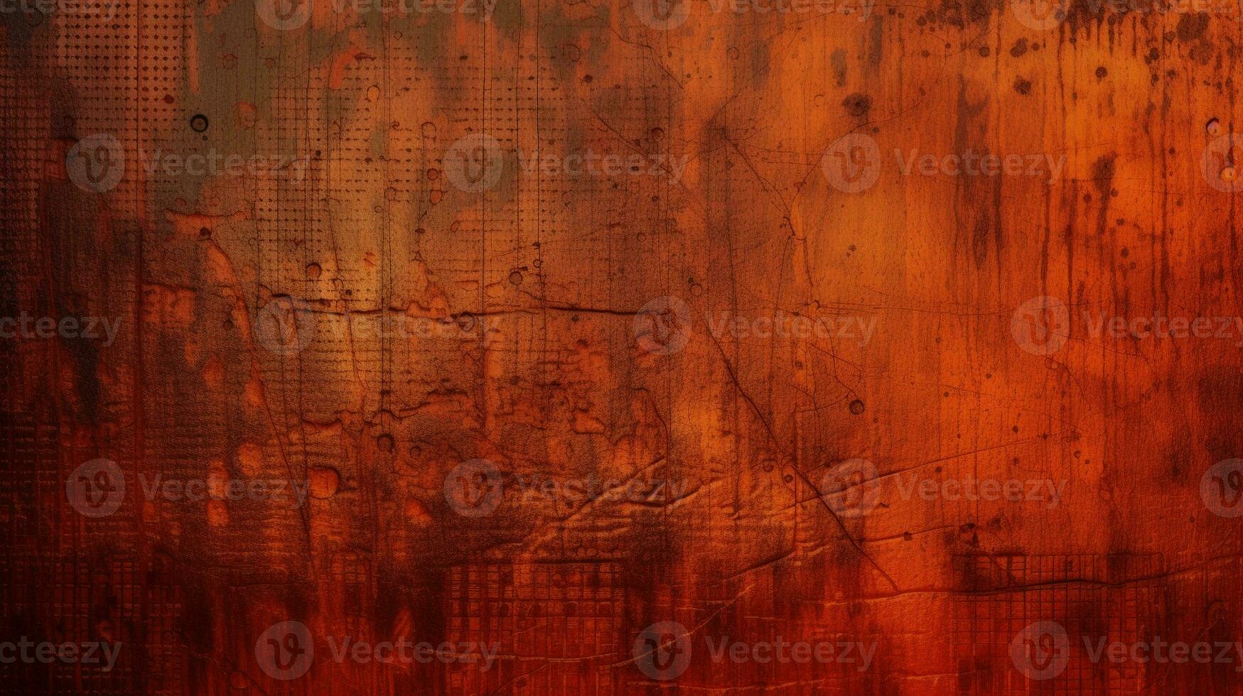 Orange und rot Grunge Technologie Textur ai generiert foto