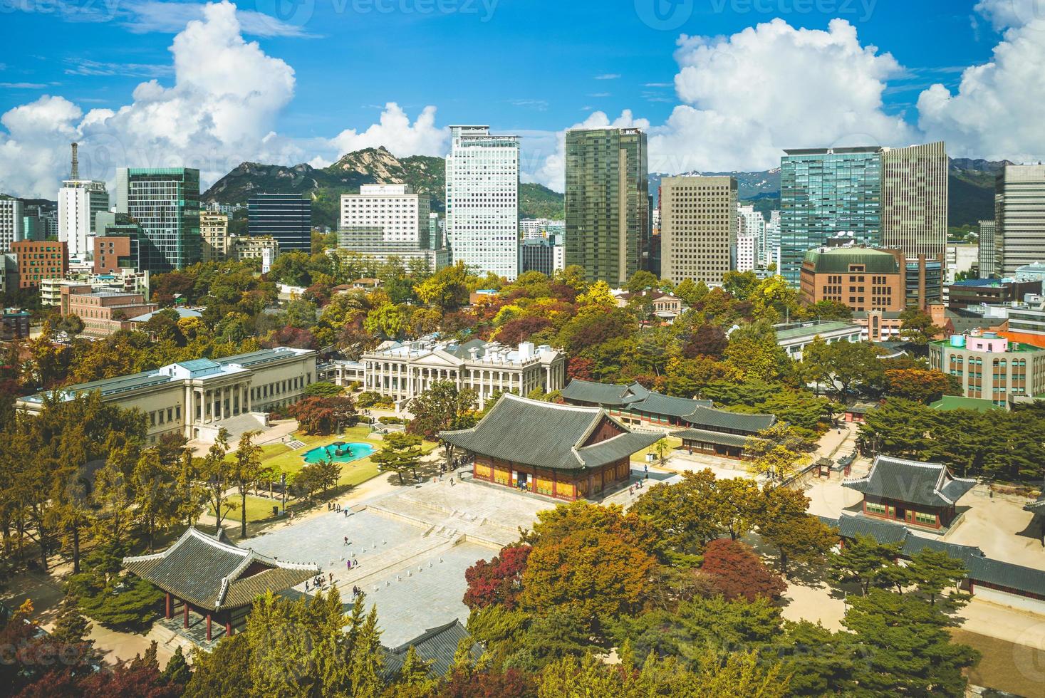 Deoksugung-Palast, auch bekannt als Deoksu-Palast, in Seoul in Südkorea foto