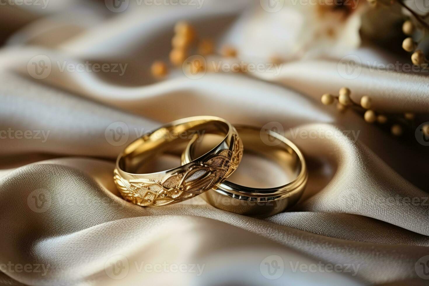 austauschen Hochzeit Ringe Nahansicht Schuss Hintergrund mit leeren Raum zum Text foto