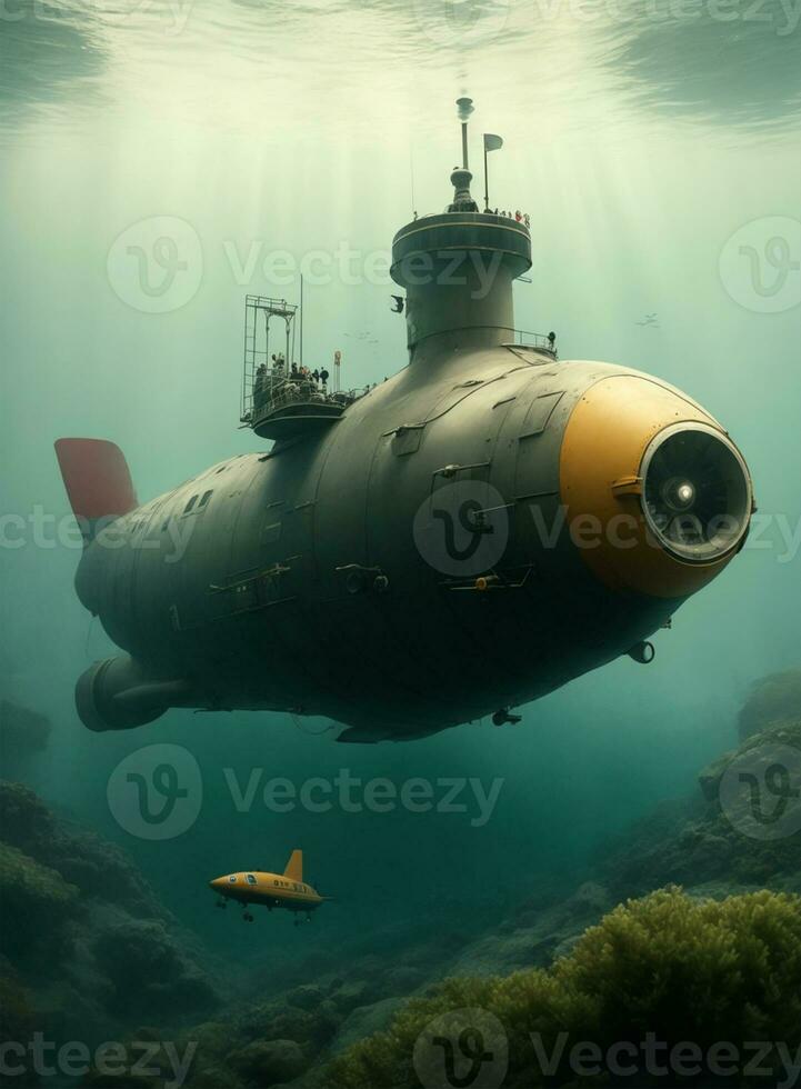sub Marine unter Wasser foto