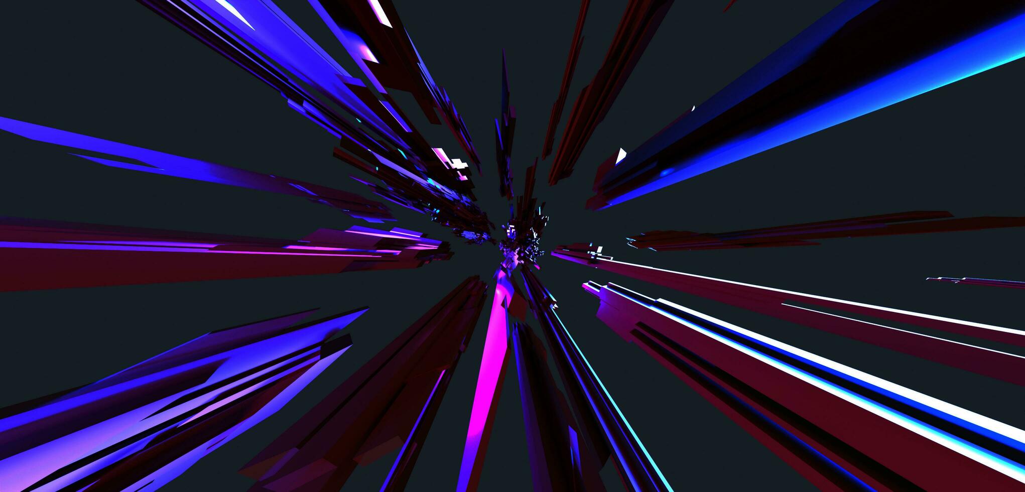 Explosion Hintergrund Zoomen bewirken Geschwindigkeit Linie hoch Geschwindigkeit geometrisch abstrakt Hintergrund zerschlagen stark Bewegung dynamisch Zoomen Explosion 3d Illustration foto