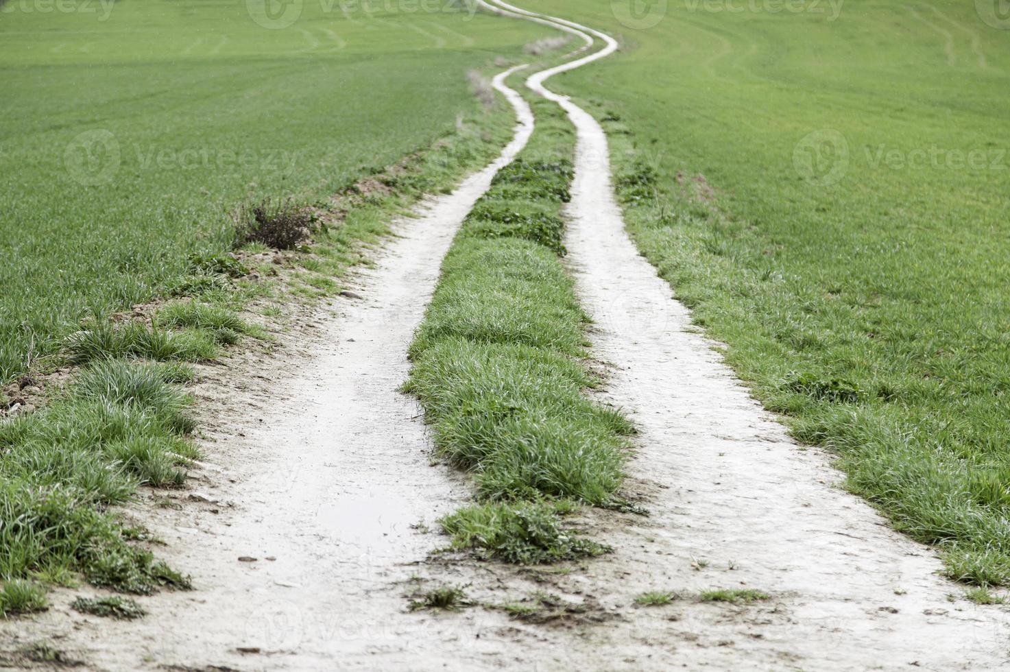 Schotterstraße Berg foto