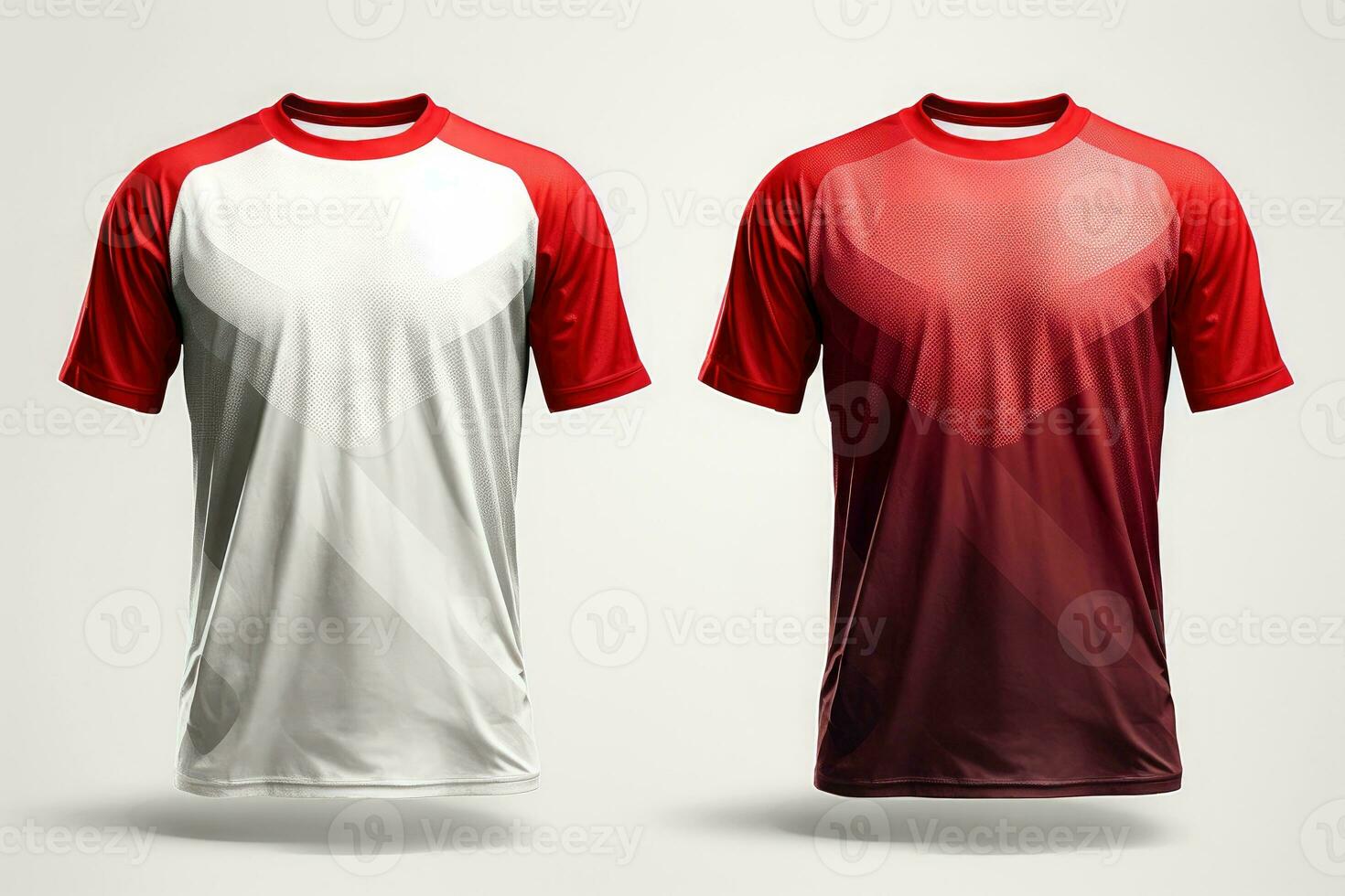 Attrappe, Lehrmodell, Simulation Sport Fußball Mannschaft Uniformen mehrere Farben Shirt, generativ ai Illustration foto