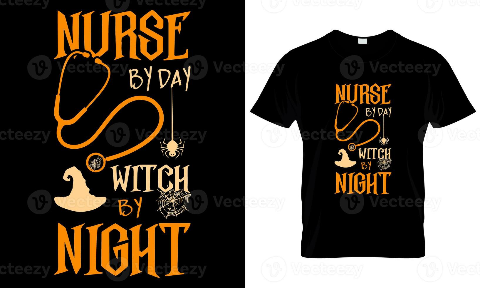 Halloween T-Shirt Design Geschenk Vorlage foto