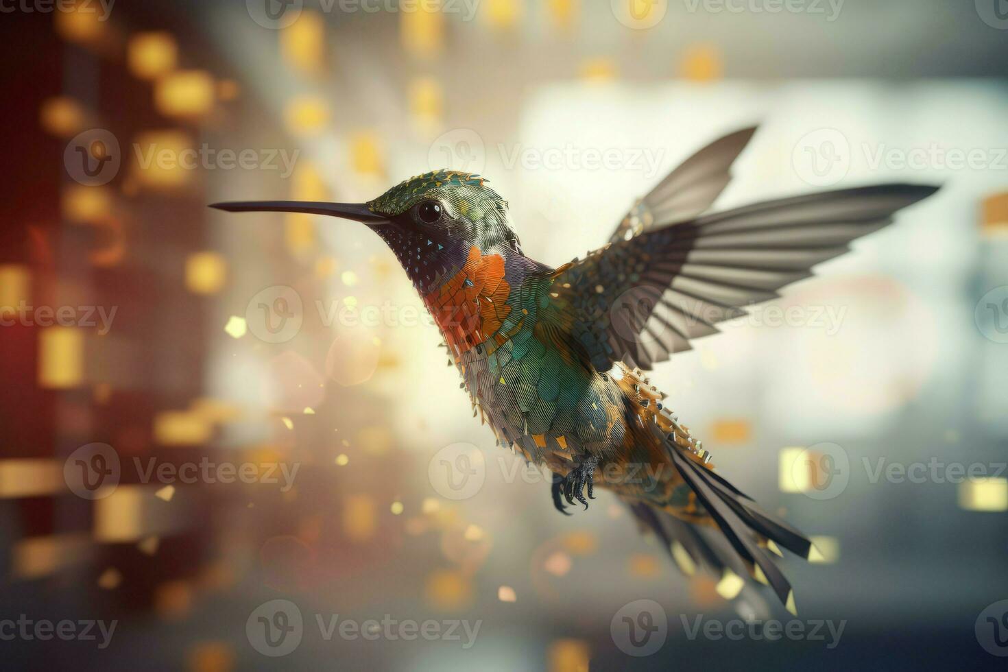 Digital Kolibri. generieren ai foto