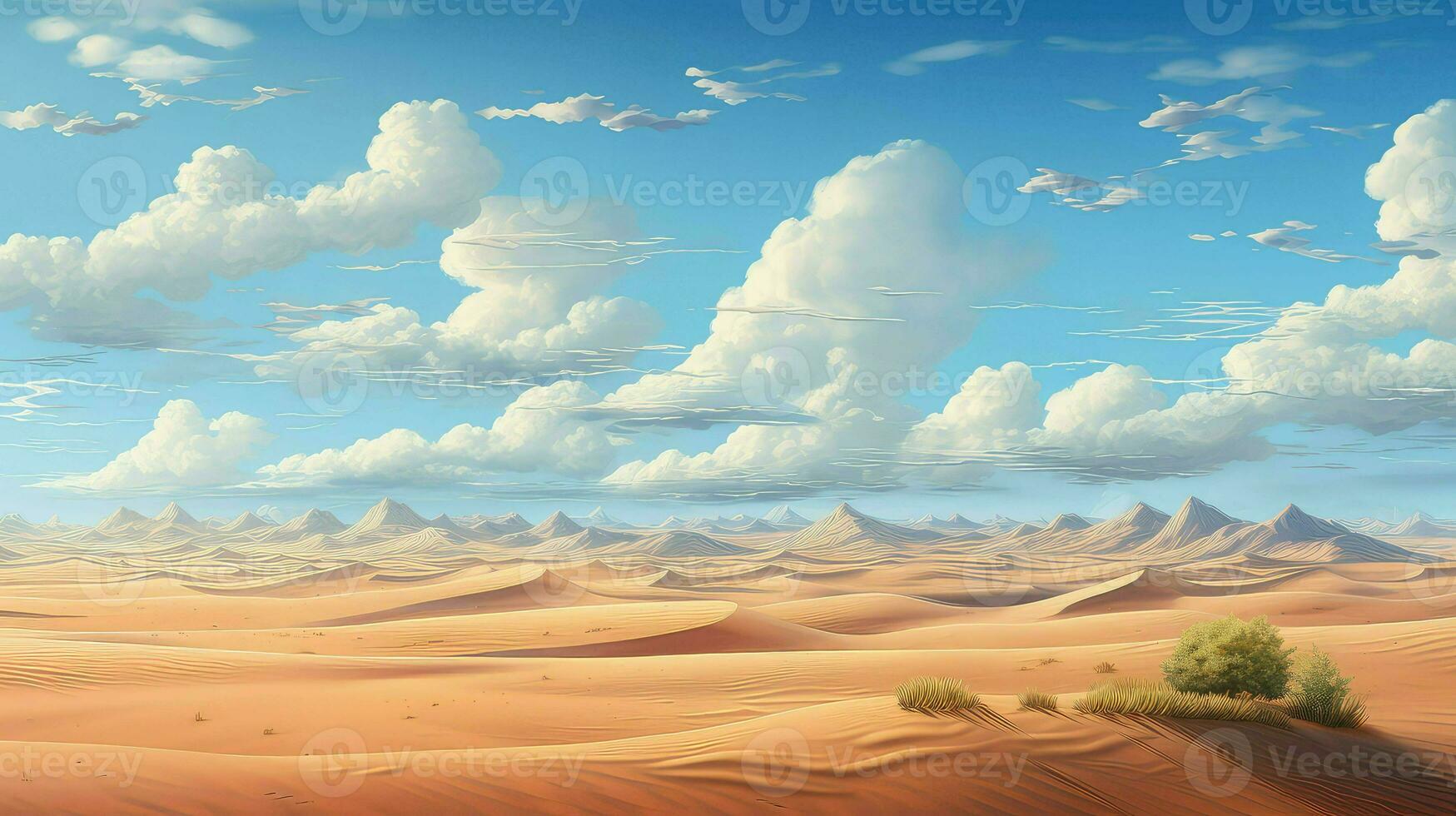 Sand ägyptisch Sahara riesig ai generiert foto