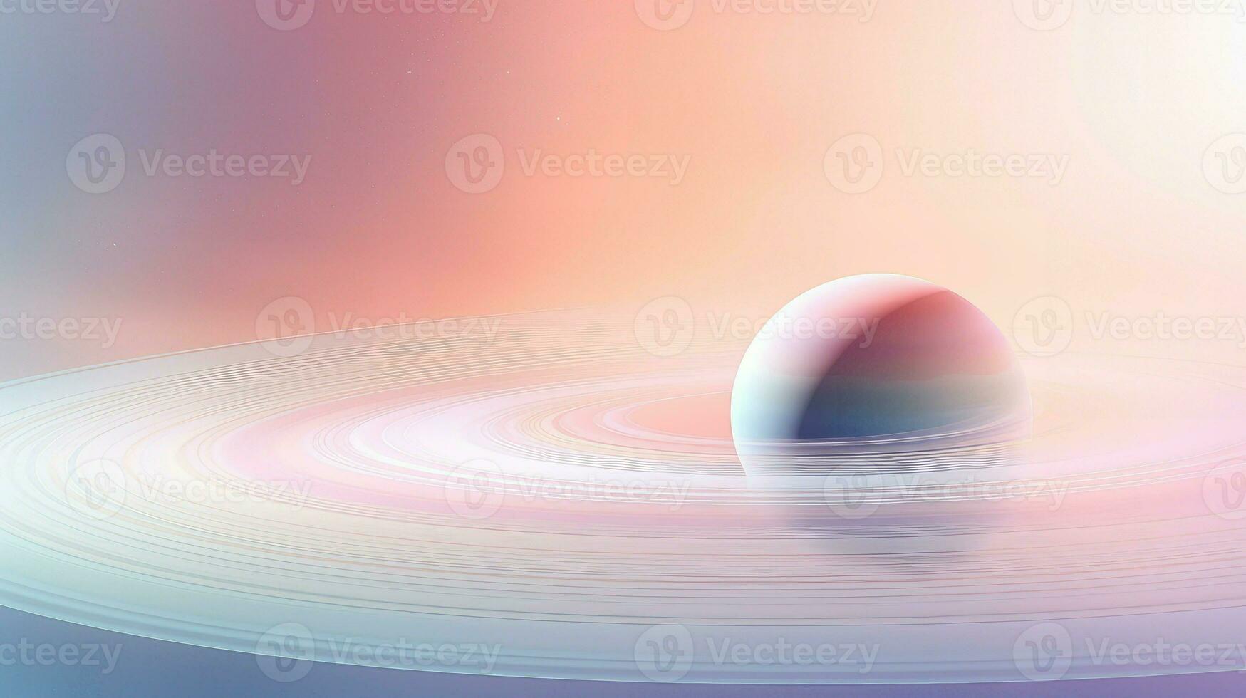 Raum Saturn verträumt Pastelle ai generiert foto