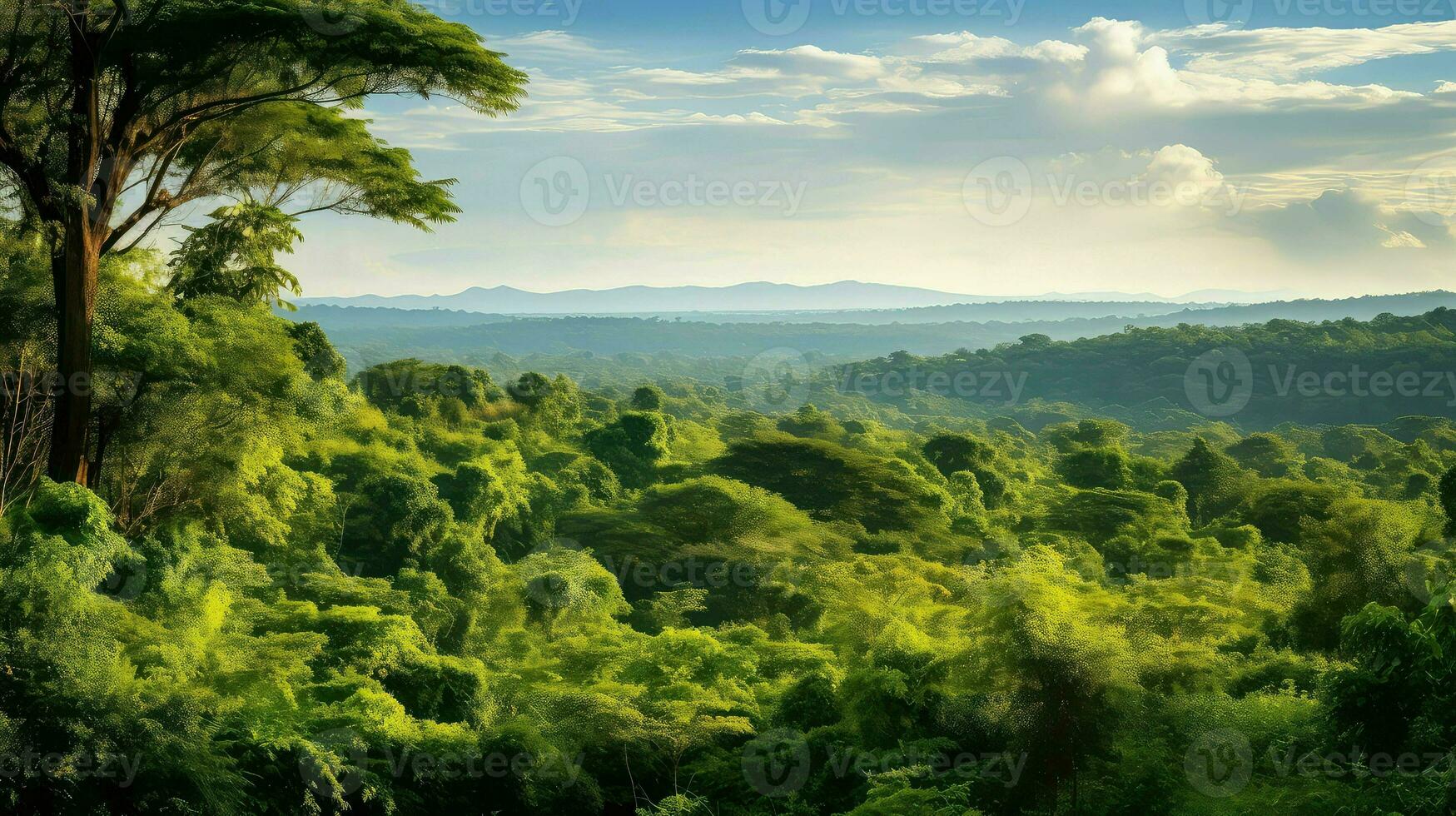 tropisch Grün Regenwald Fernbedienung ai generiert foto