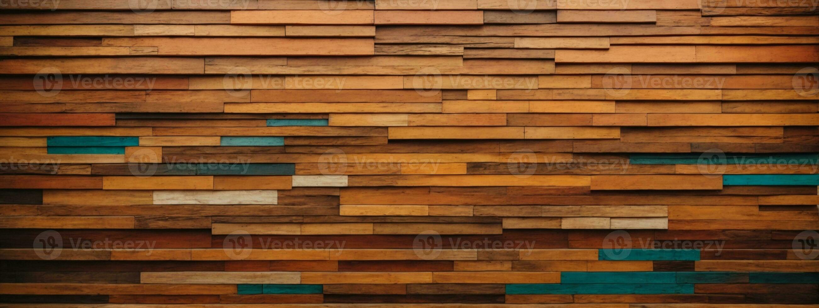 Holz alt Kunst die Architektur Textur abstrakt Block Stapel auf das Mauer zum Hintergrund, abstrakt bunt Holz Textur zum Hintergrund.. ai generiert foto