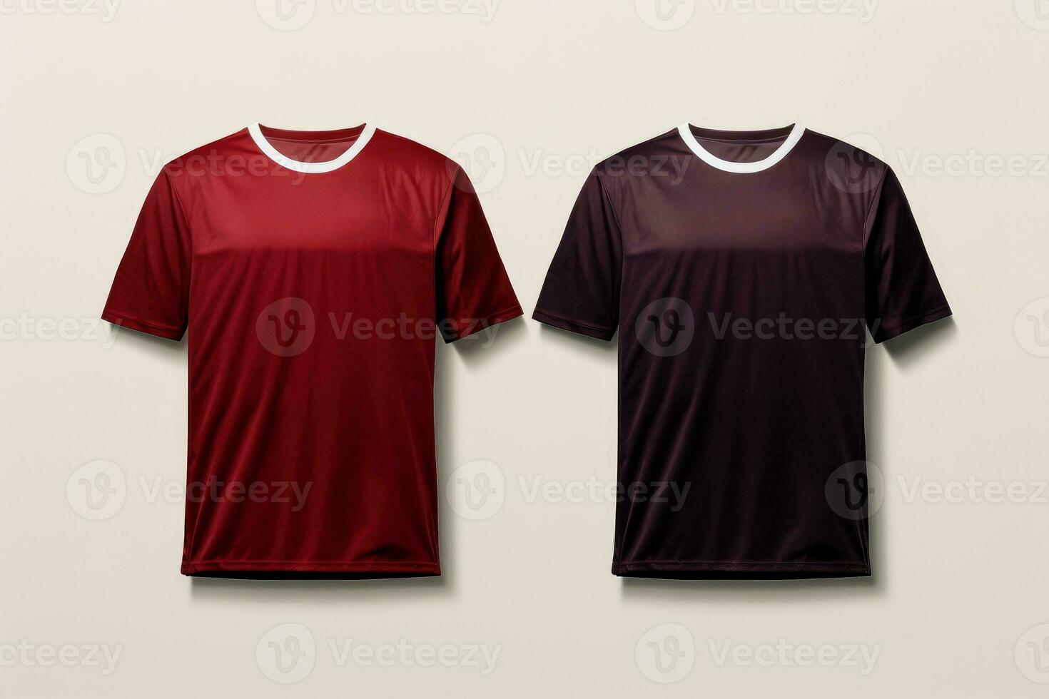 Attrappe, Lehrmodell, Simulation Sport Fußball Mannschaft Uniformen mehrere Farben Shirt, generativ ai Illustration foto