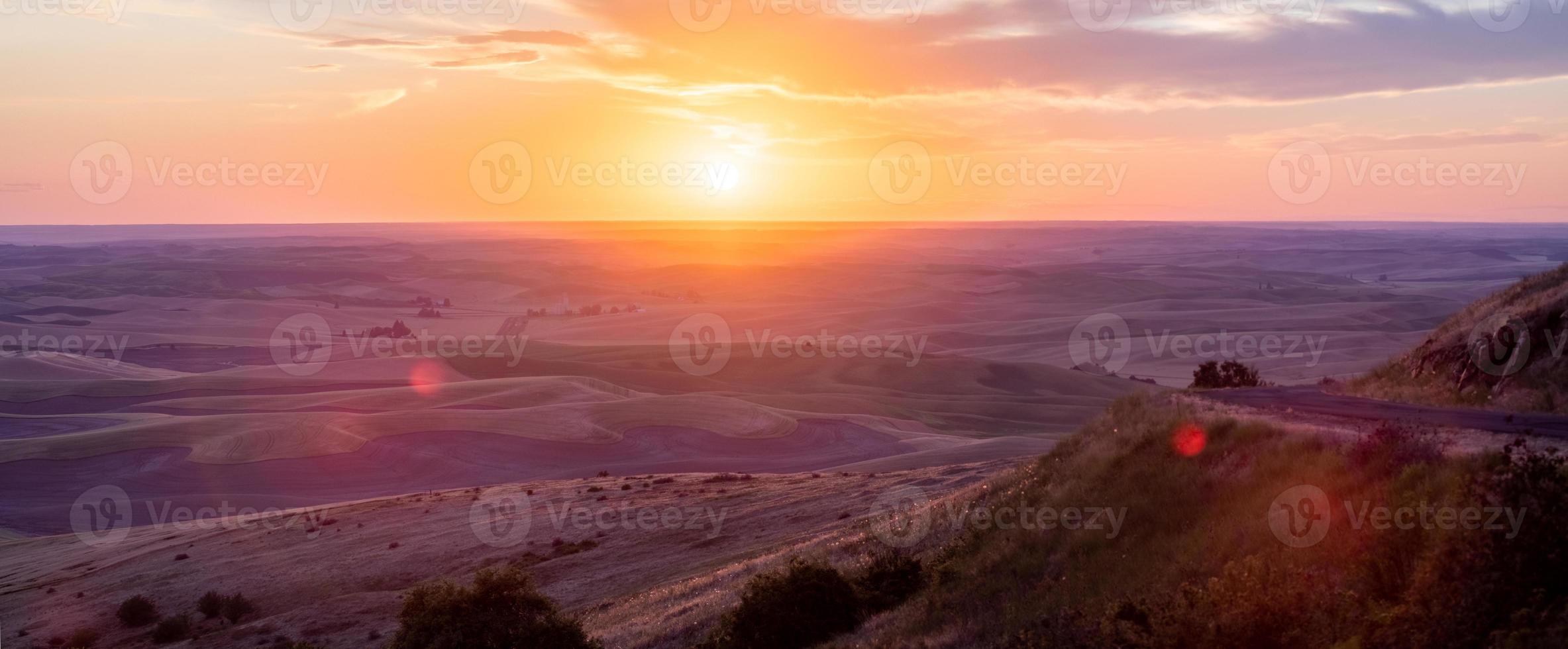 Sanfte Hügel und Ackerland in Palouse Washington foto