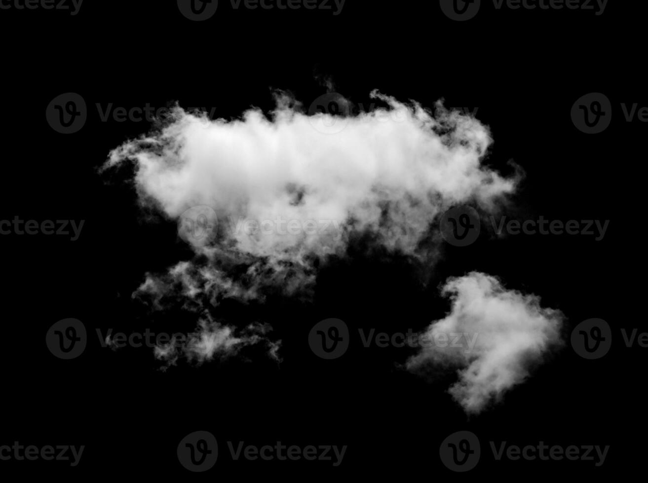 Wolken auf schwarzem Hintergrund foto