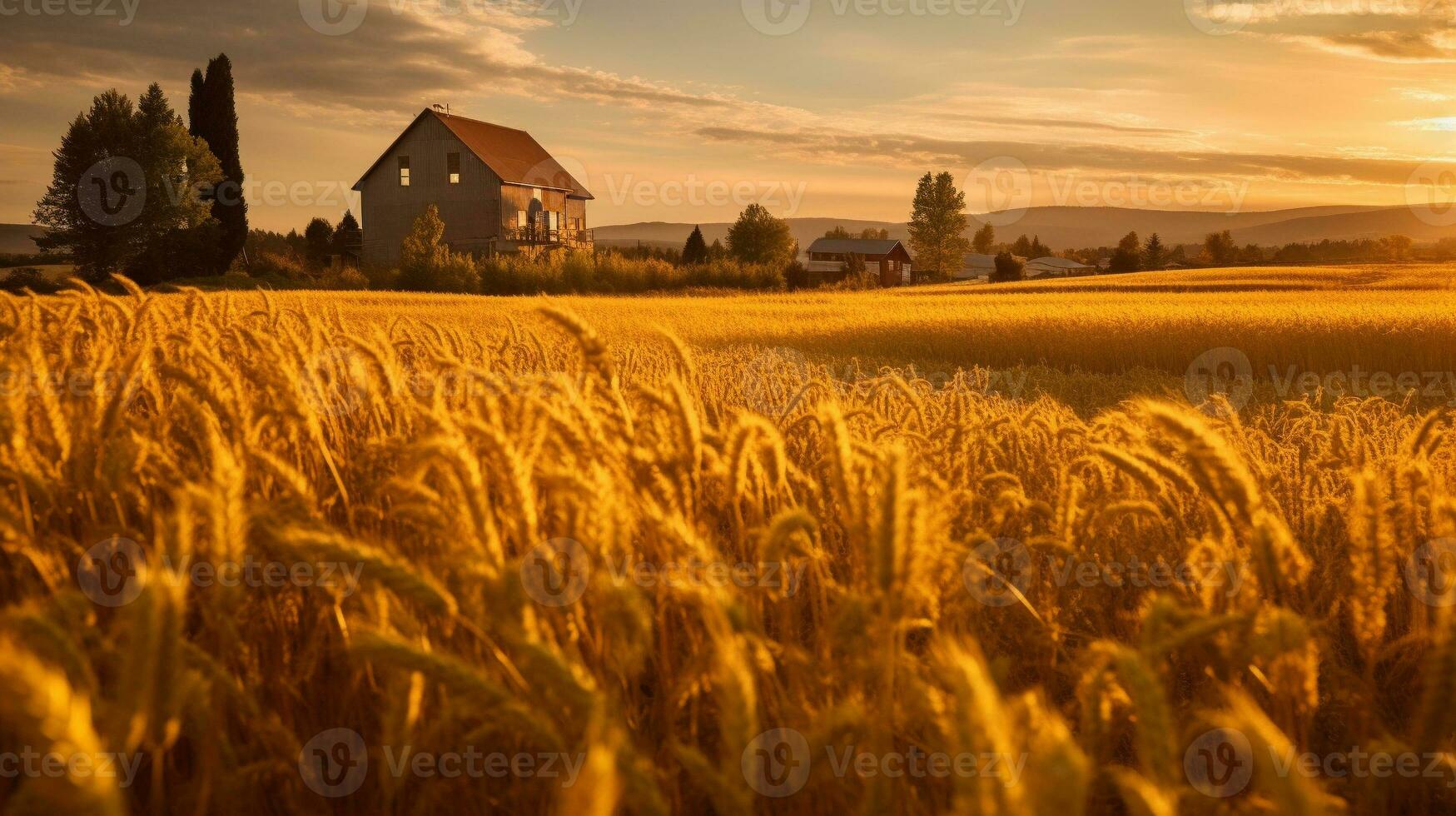 generativ ai, golden Stunde Ruhe foto