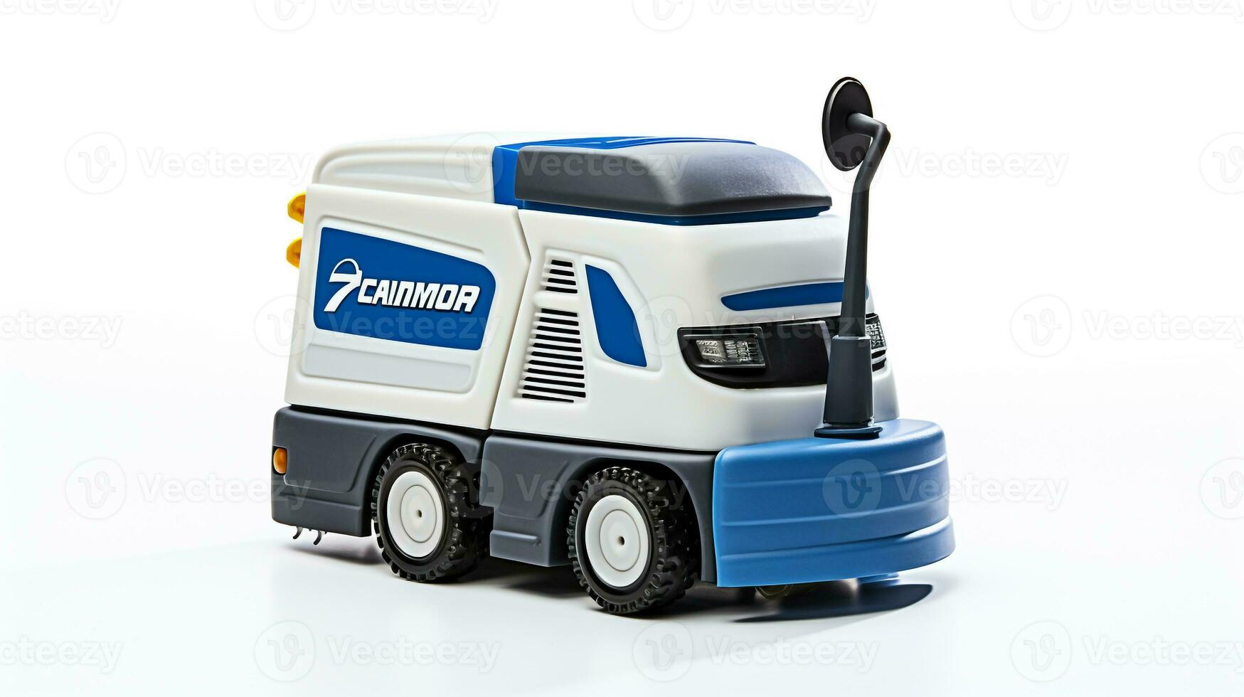 Anzeigen ein 3d Miniatur zamboni. generativ ai foto