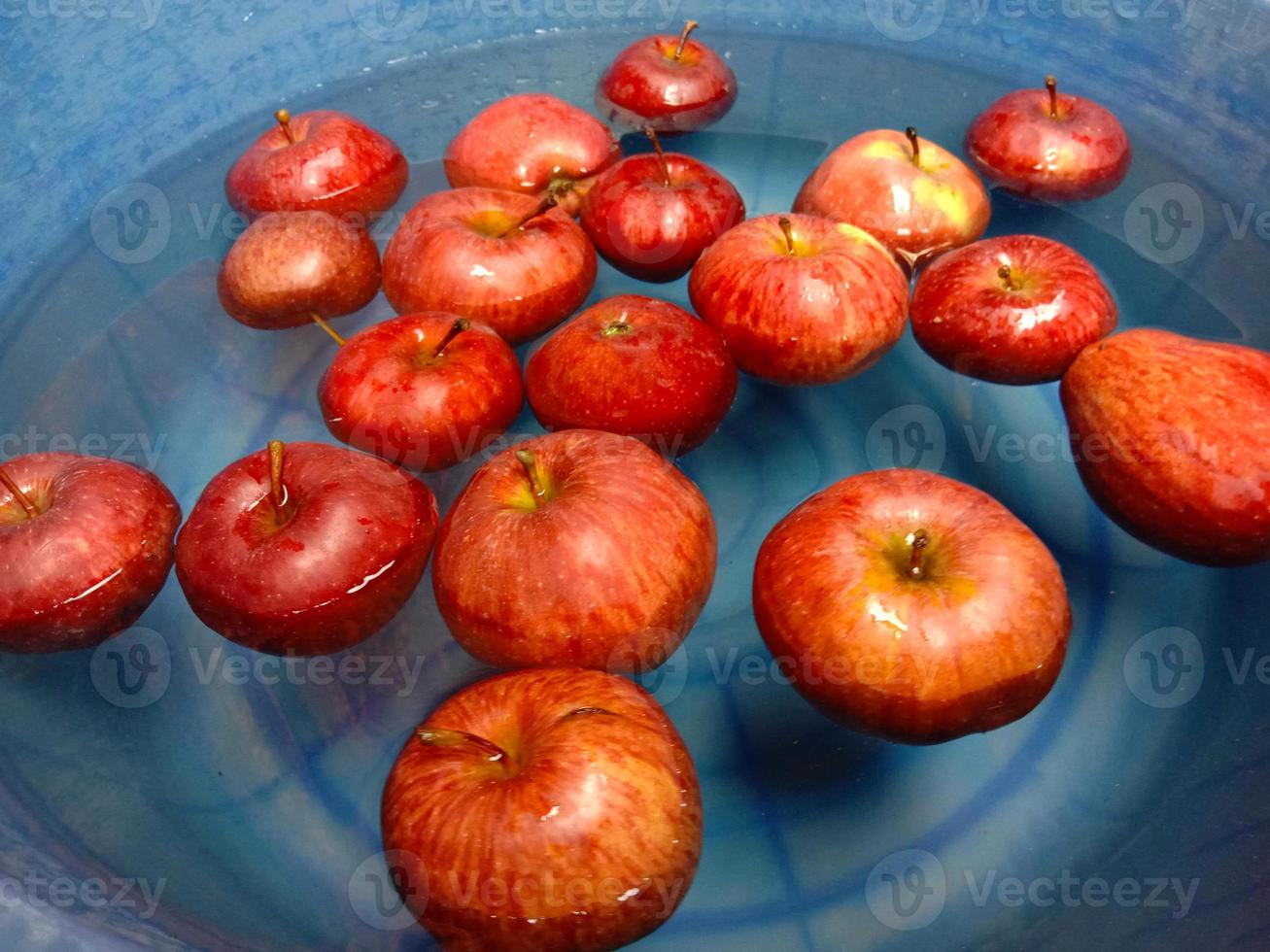 leckerer und gesunder roter Apfelfond foto