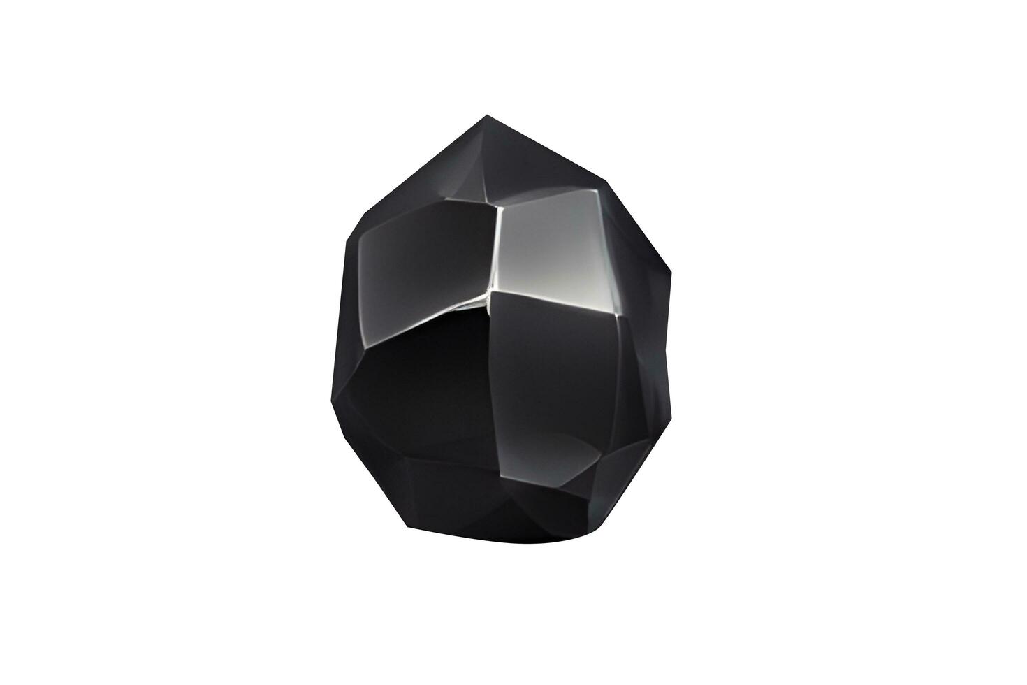 3d schwarz Diamant Edelstein foto