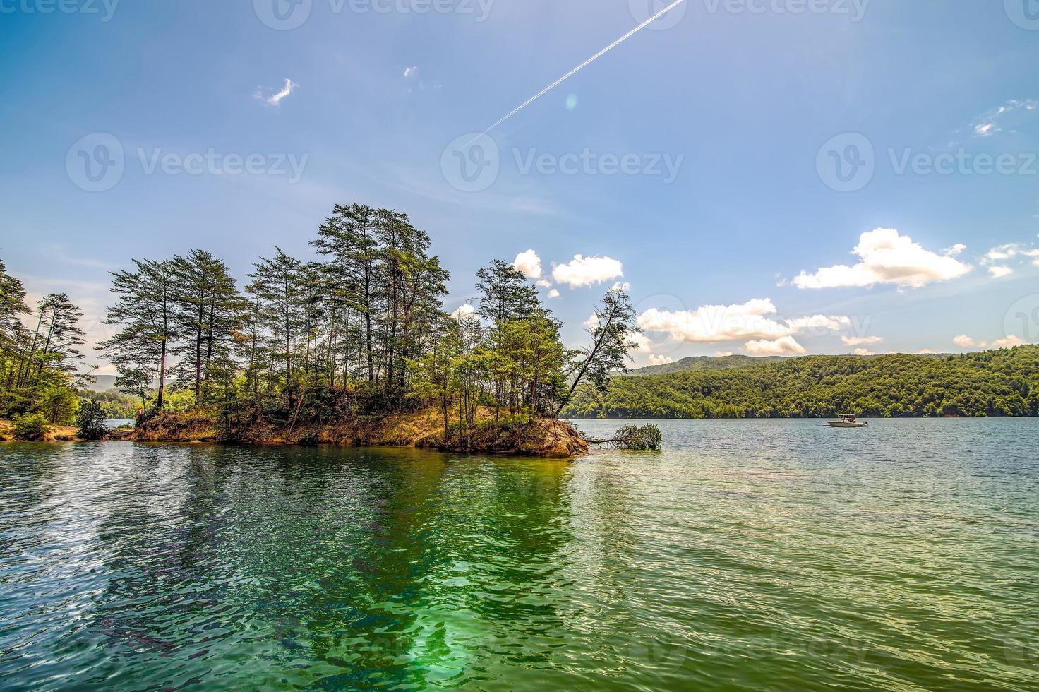 schöne Landschaftsszenen am See Jocassee South Carolina south foto