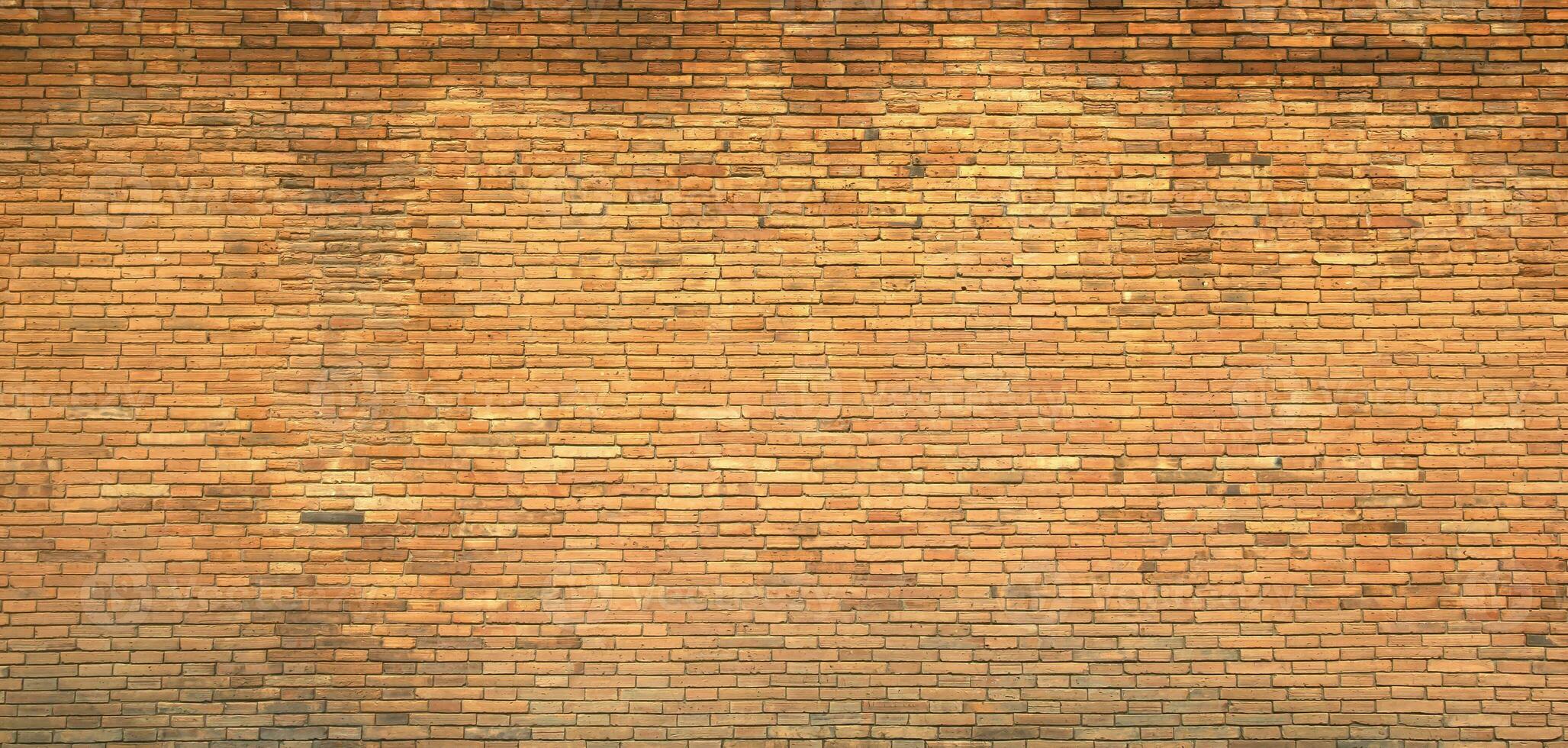 Backstein Mauer von rot Farbe breit von Mauerwerk foto