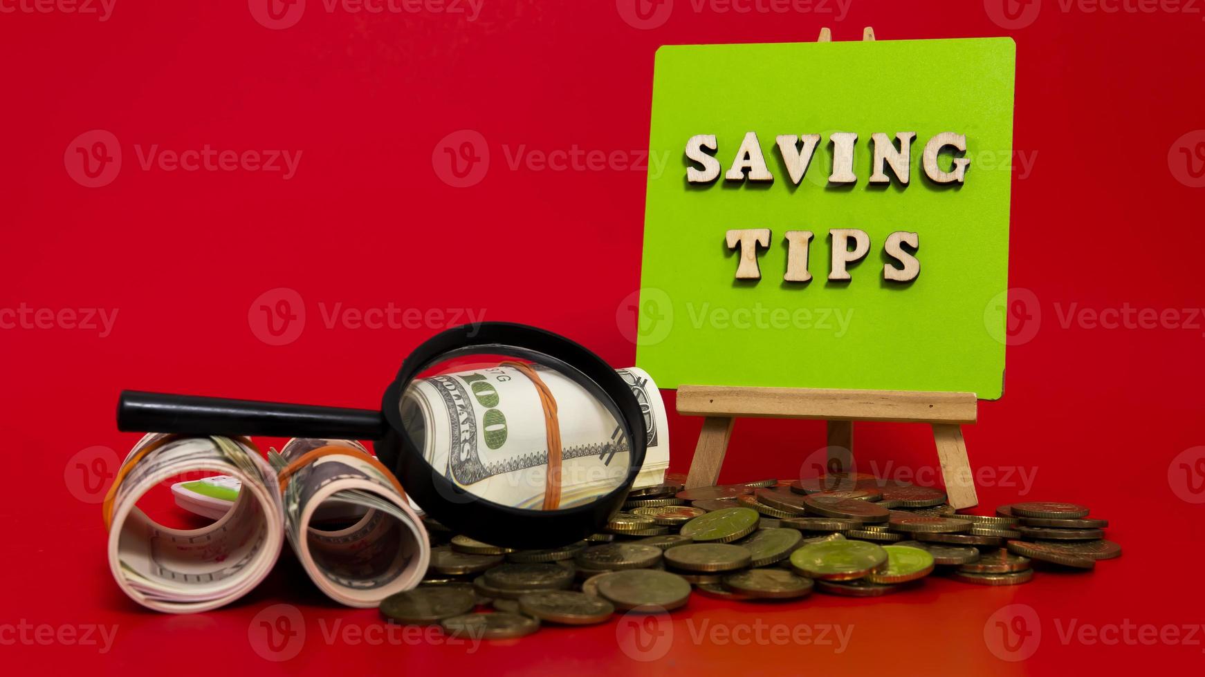 Geld sparen Tipps Konzept foto