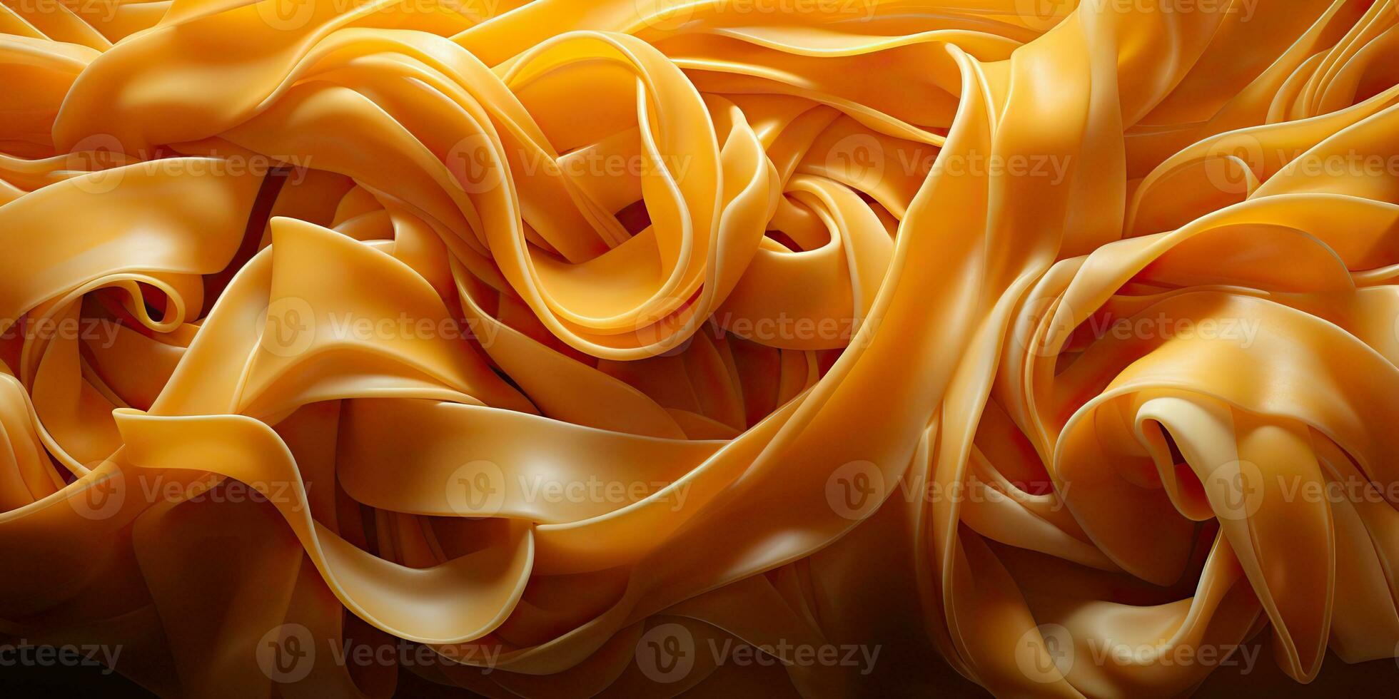 ai generiert. ai generativ. hausgemacht klassisch Italienisch Spaghetti Pasta Tagliatelle Nudel oben Aussicht abstrakt Essen Hintergrund. Grafik Kunst foto