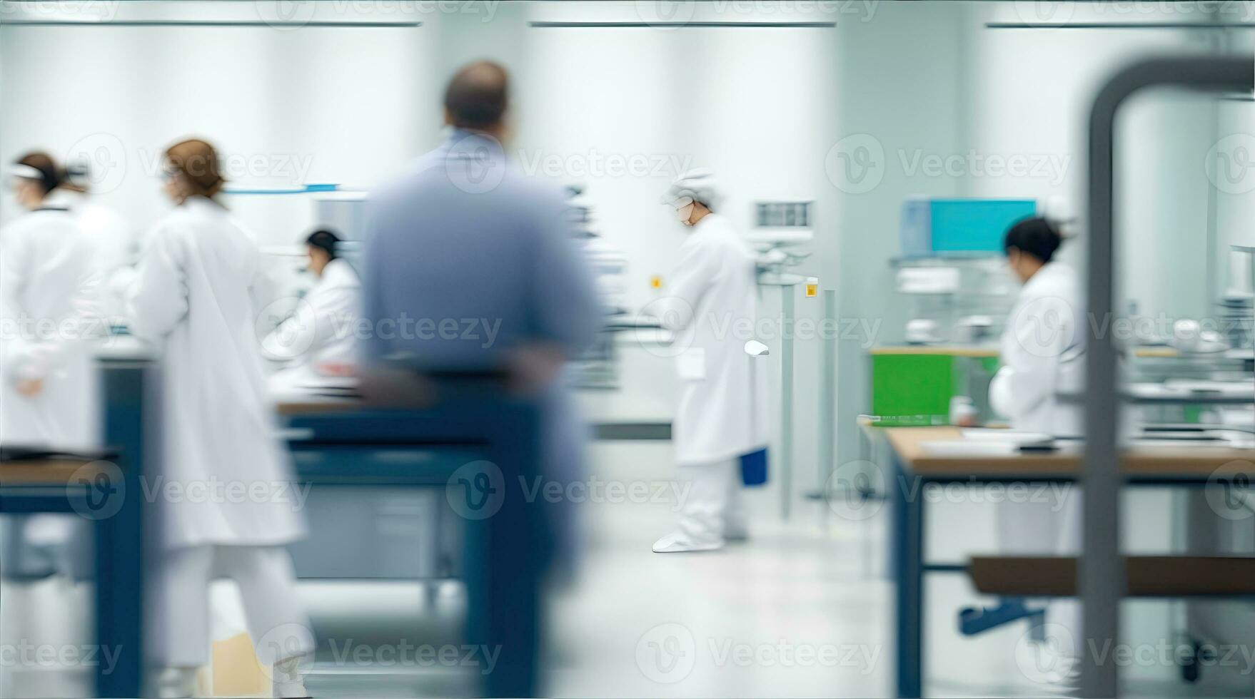Krankenhaus wochentags Leben, unkonzentriert Hintergrund. foto
