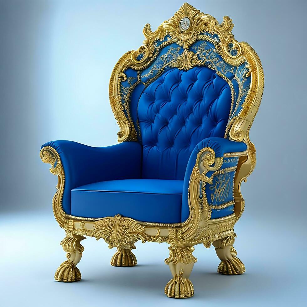 Luxus klassisch Antiquität Sessel zum modern entworfen Innere foto