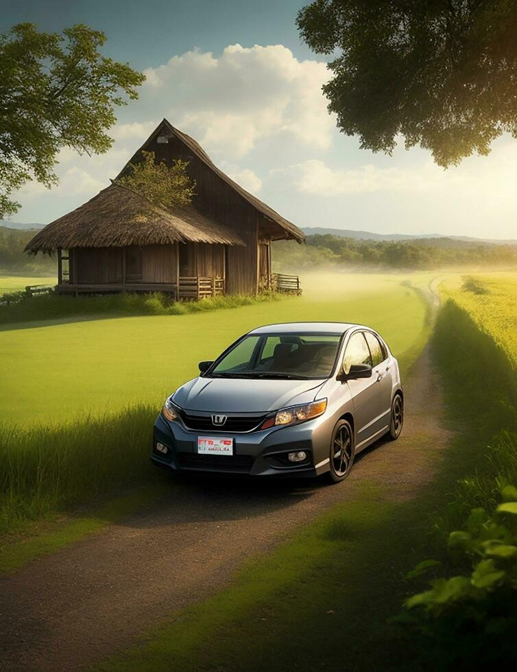 ein schön BMW Auto im ein schön Rahmen foto