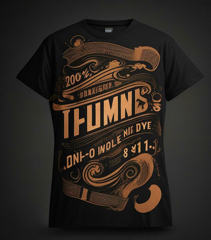 abstrakt Grafik Typografie T-Shirt drucken foto