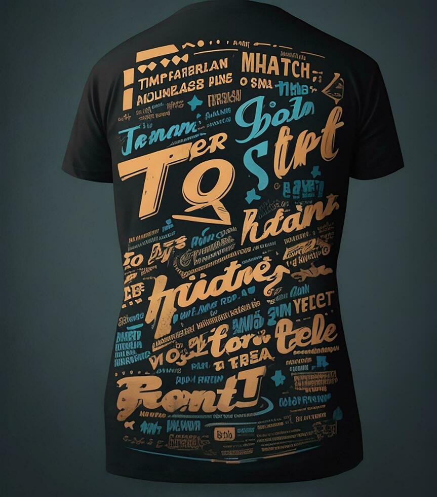 abstrakt Grafik Typografie T-Shirt drucken foto