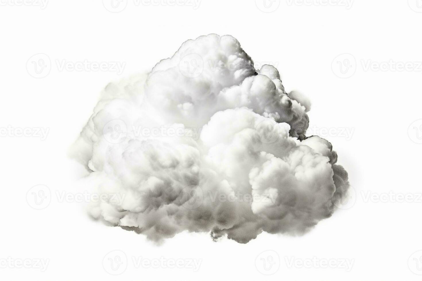 Wolke isoliert auf Weiß hintergrund.generativ ai. foto