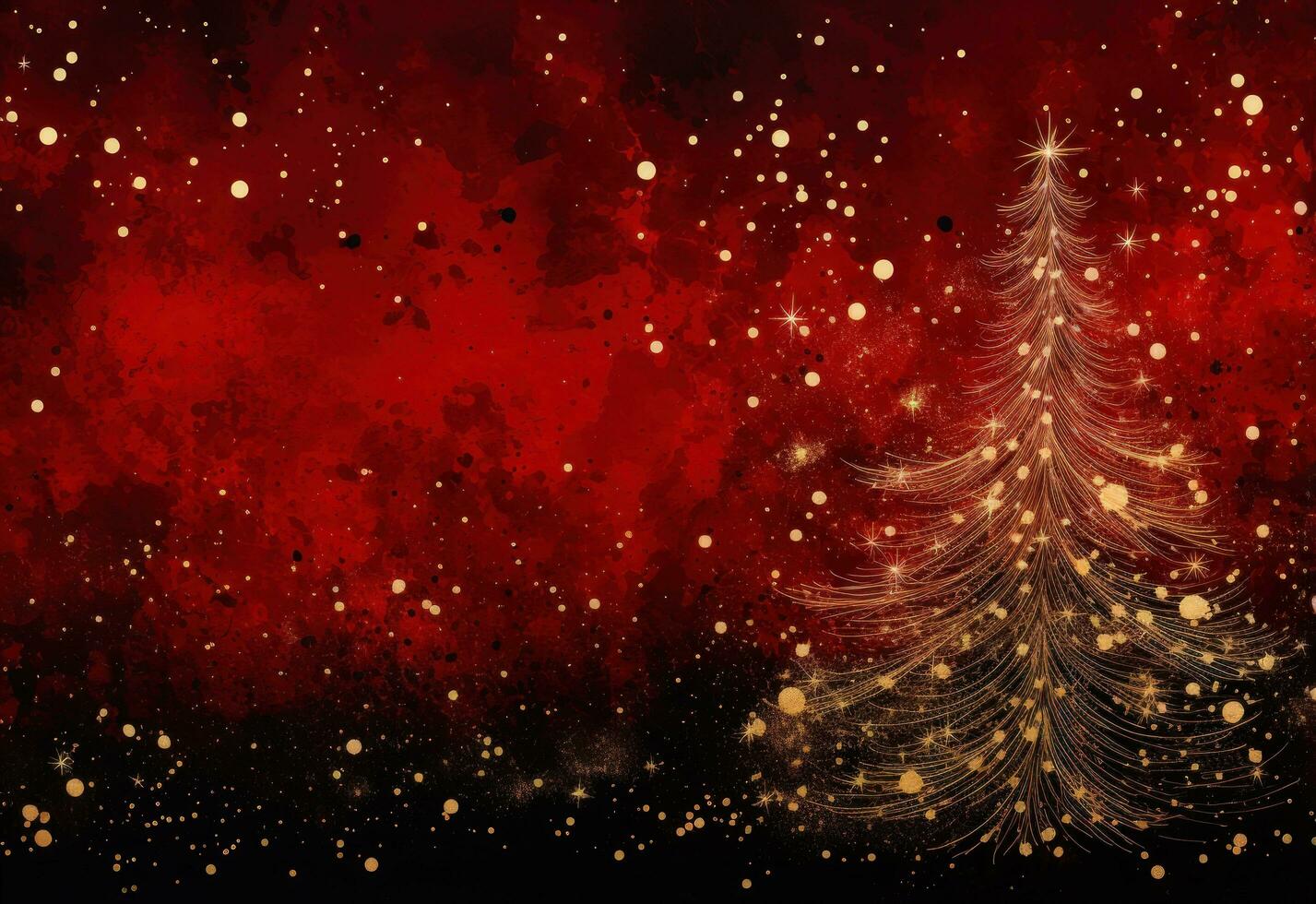 roter und goldener Weihnachtshintergrund foto