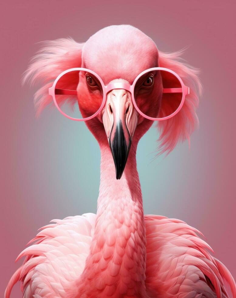 Rosa Flamingo Poster foto