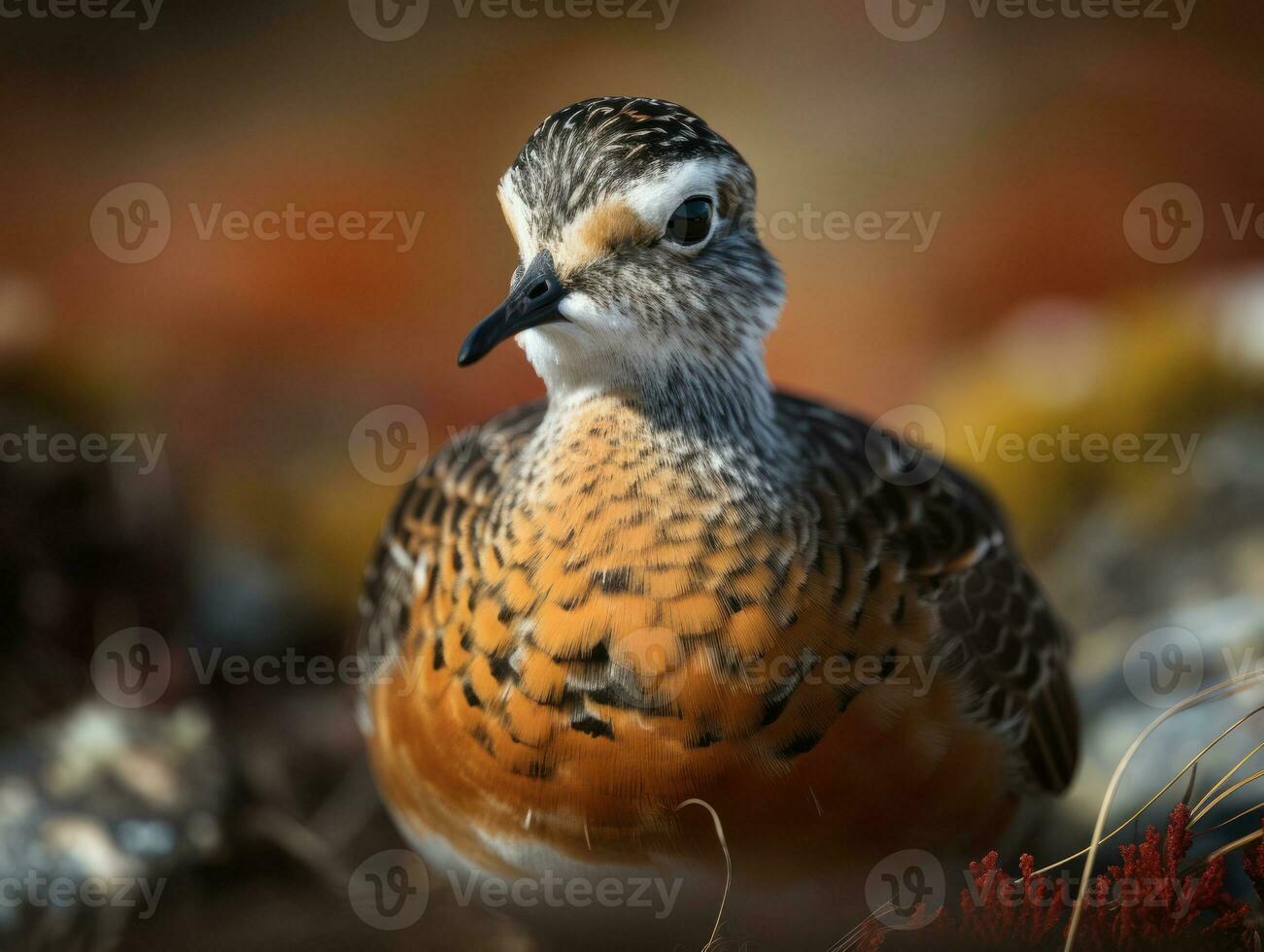 Punktel Vogel Porträt erstellt mit generativ ai Technologie foto