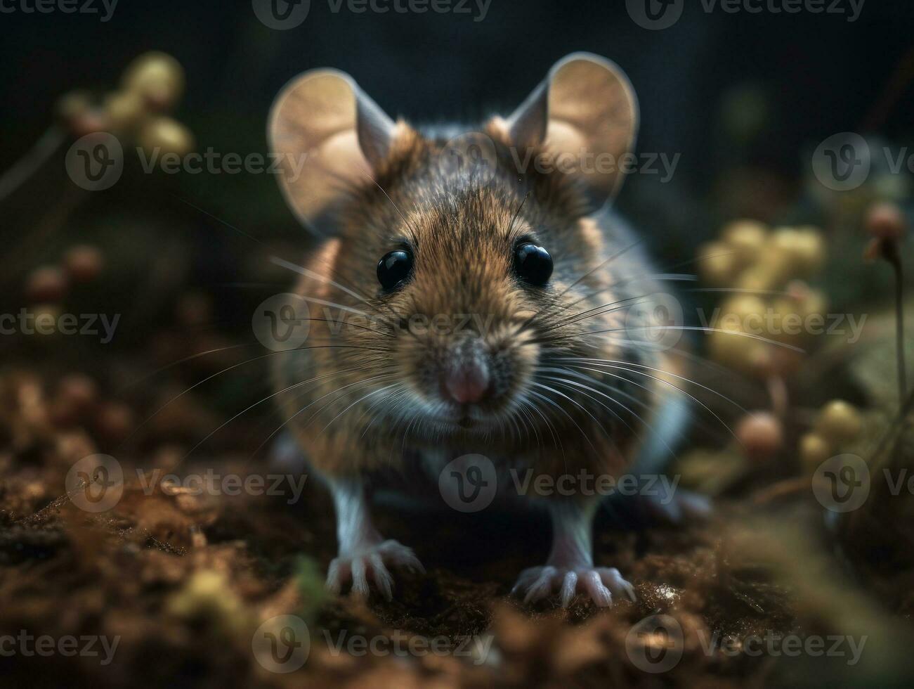 Maus Porträt erstellt mit generativ ai Technologie foto