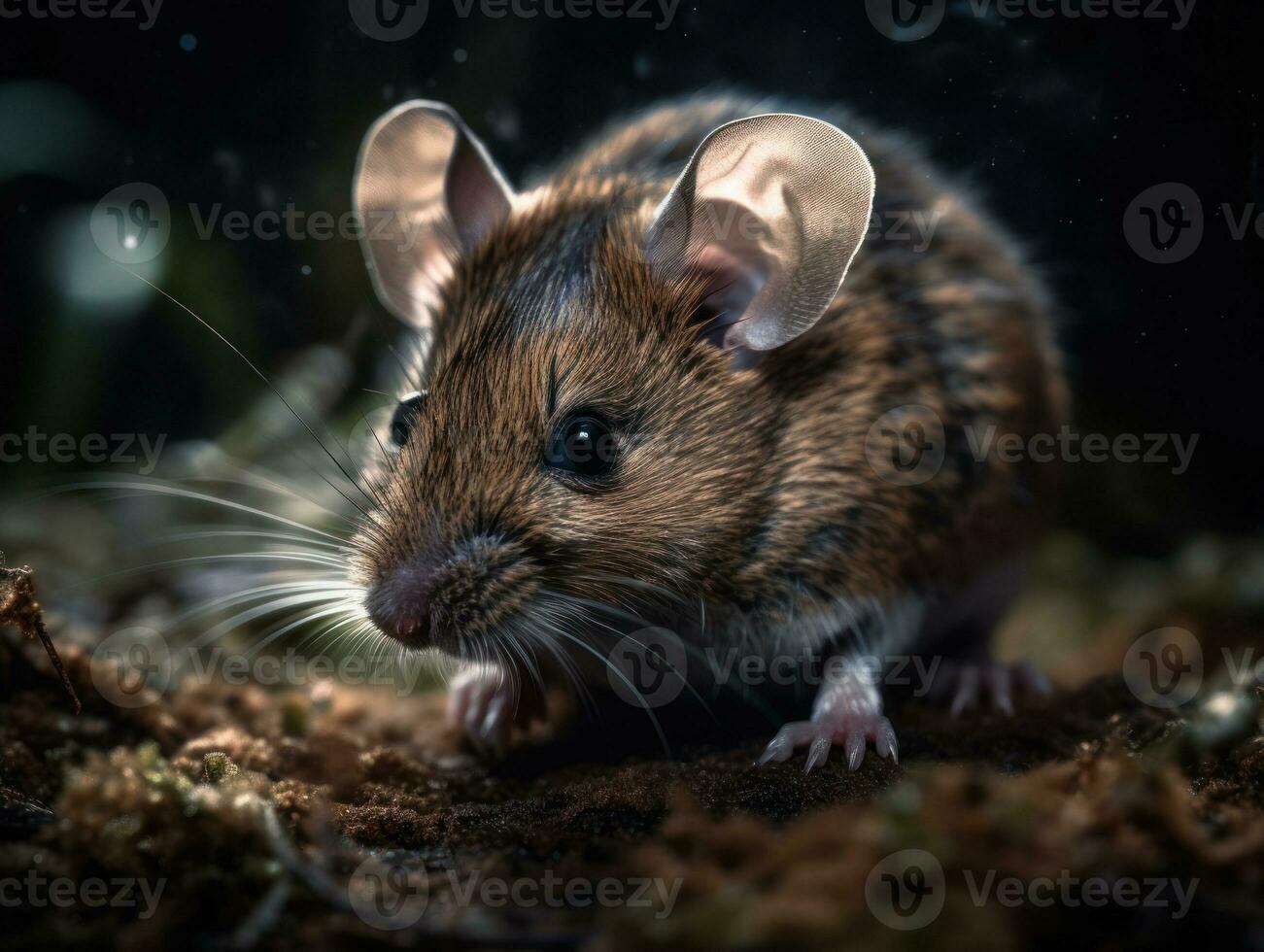 Maus Porträt erstellt mit generativ ai Technologie foto