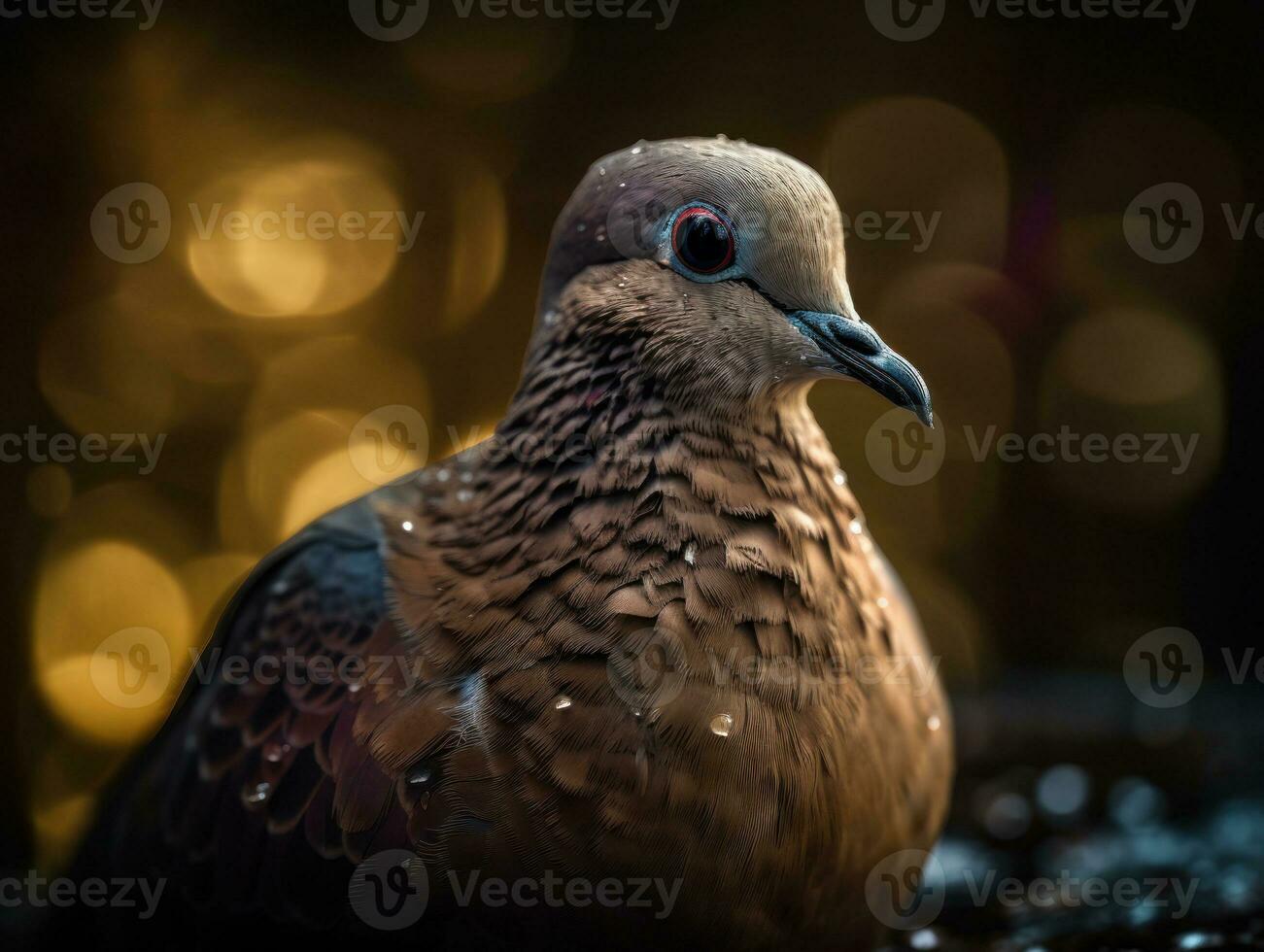 Taube Vogel Porträt erstellt mit generativ ai Technologie foto