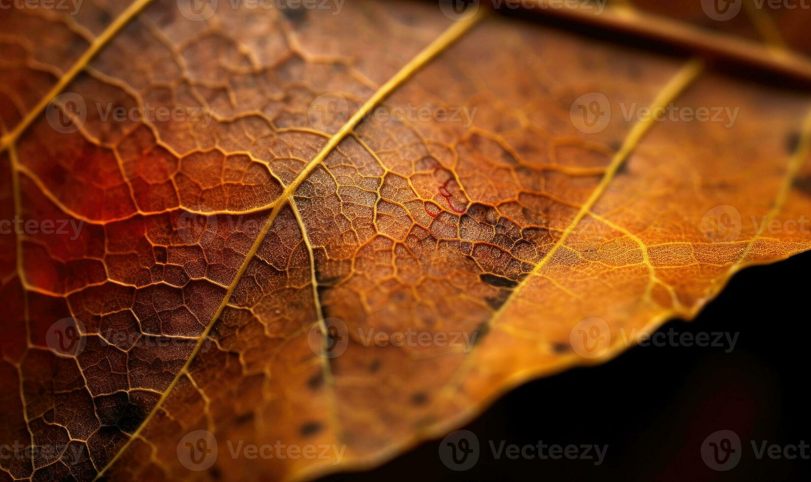 ai generativ. Nahansicht Herbst trocken Blatt texturiert Hintergrund. erstellt mit ai Werkzeuge foto