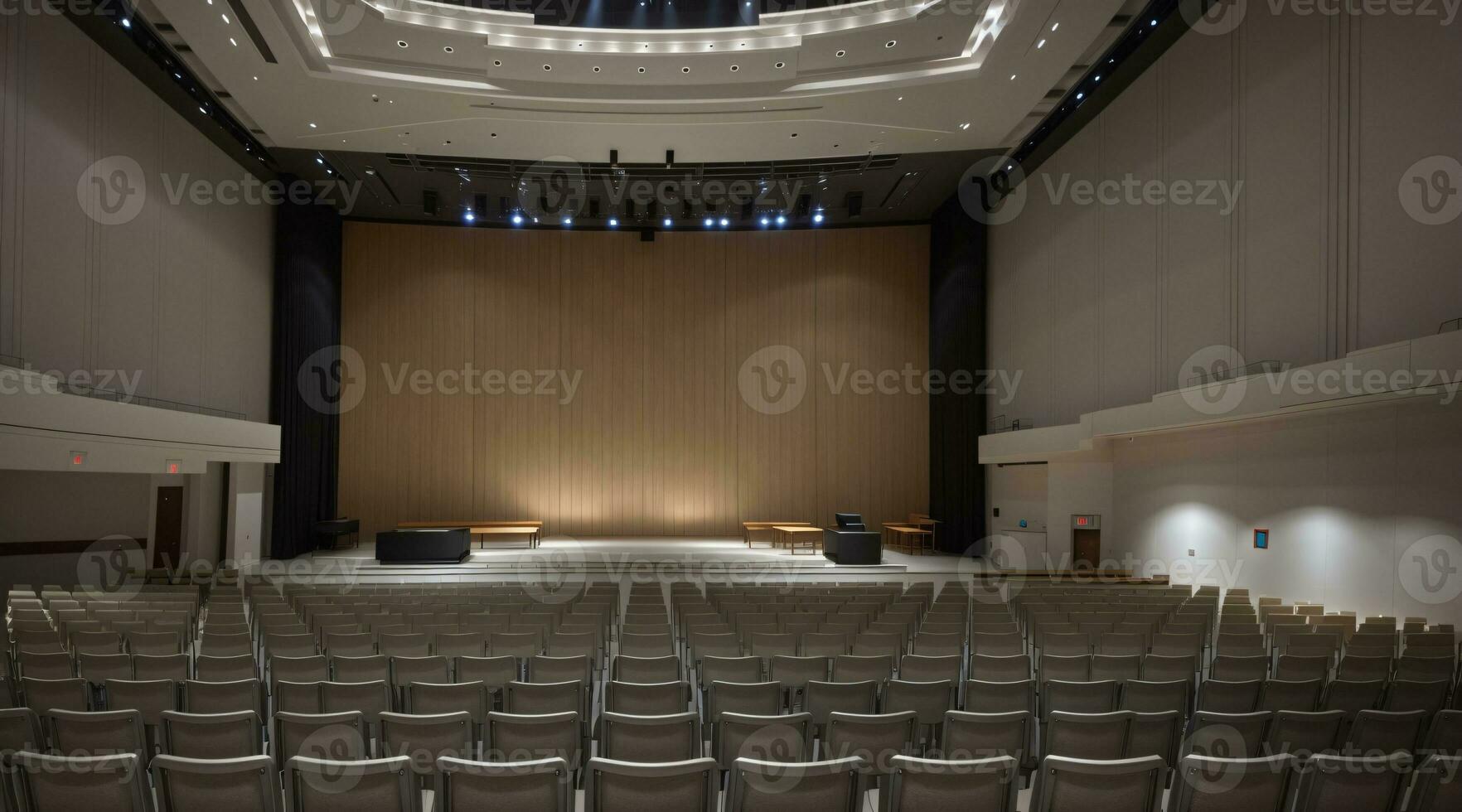 elegant groß Konzert Halle zum Musik- Performance foto