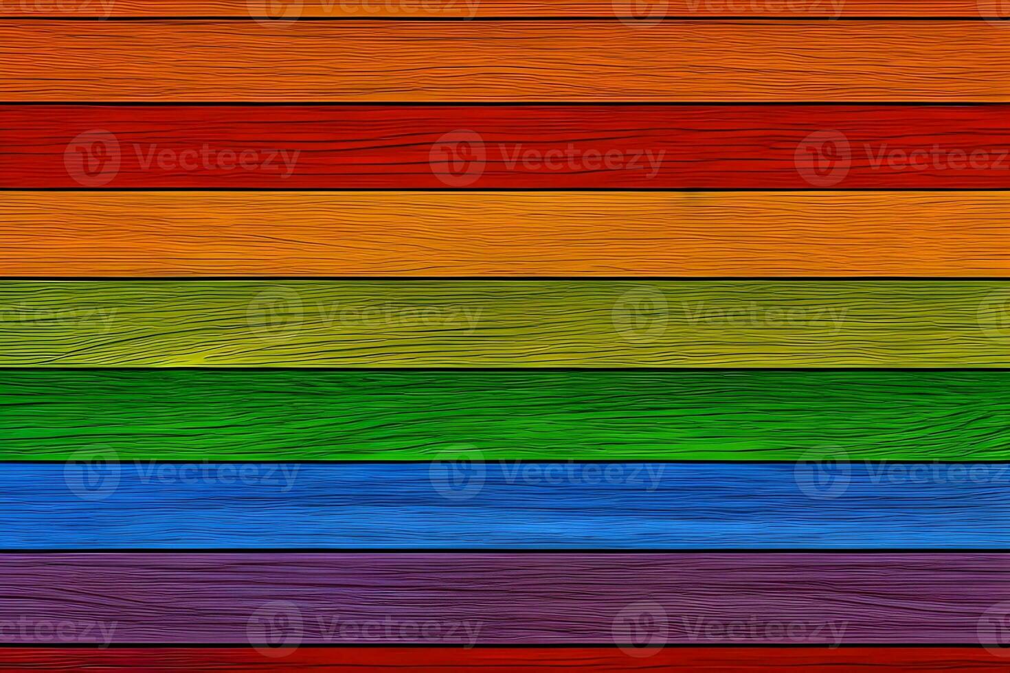 bunt Holz Hintergrund, Regenbogen Holz Hintergrund, Holz Hintergrund, ai generativ foto