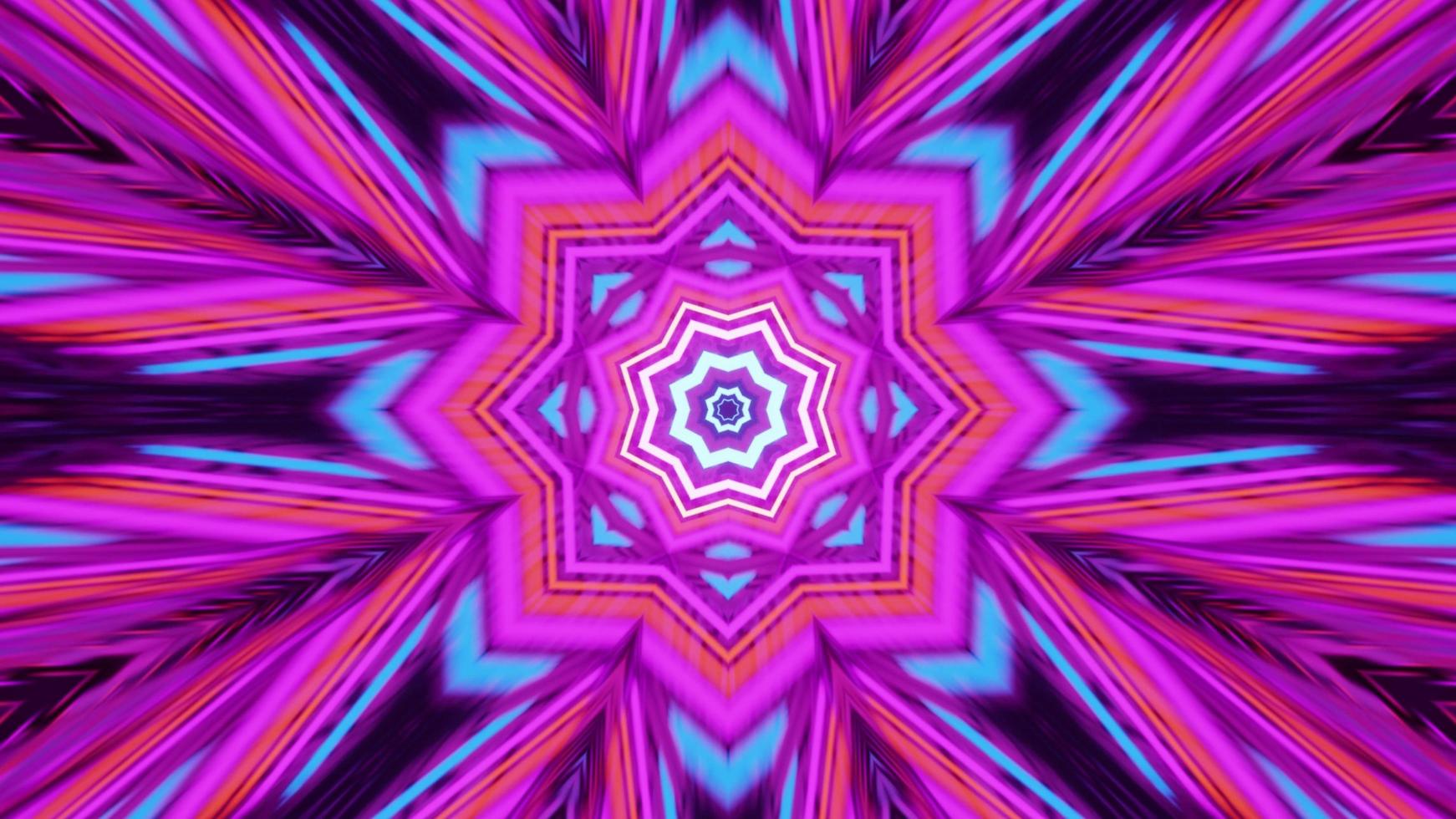 bunte psychedelische Verzierung 4k uhd 3d illustration foto