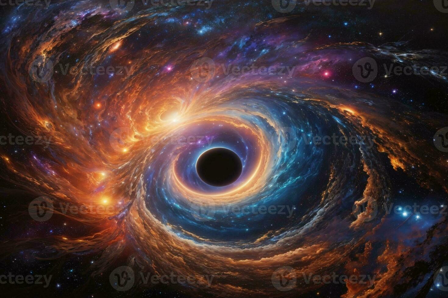 schwarz Loch Hintergrund, schwarz Loch Hintergrund, Galaxis Hintergrund, Raum Hintergrund, Galaxis Hintergrund, Raum Hintergrund, Universum Hintergrund, ai generativ foto