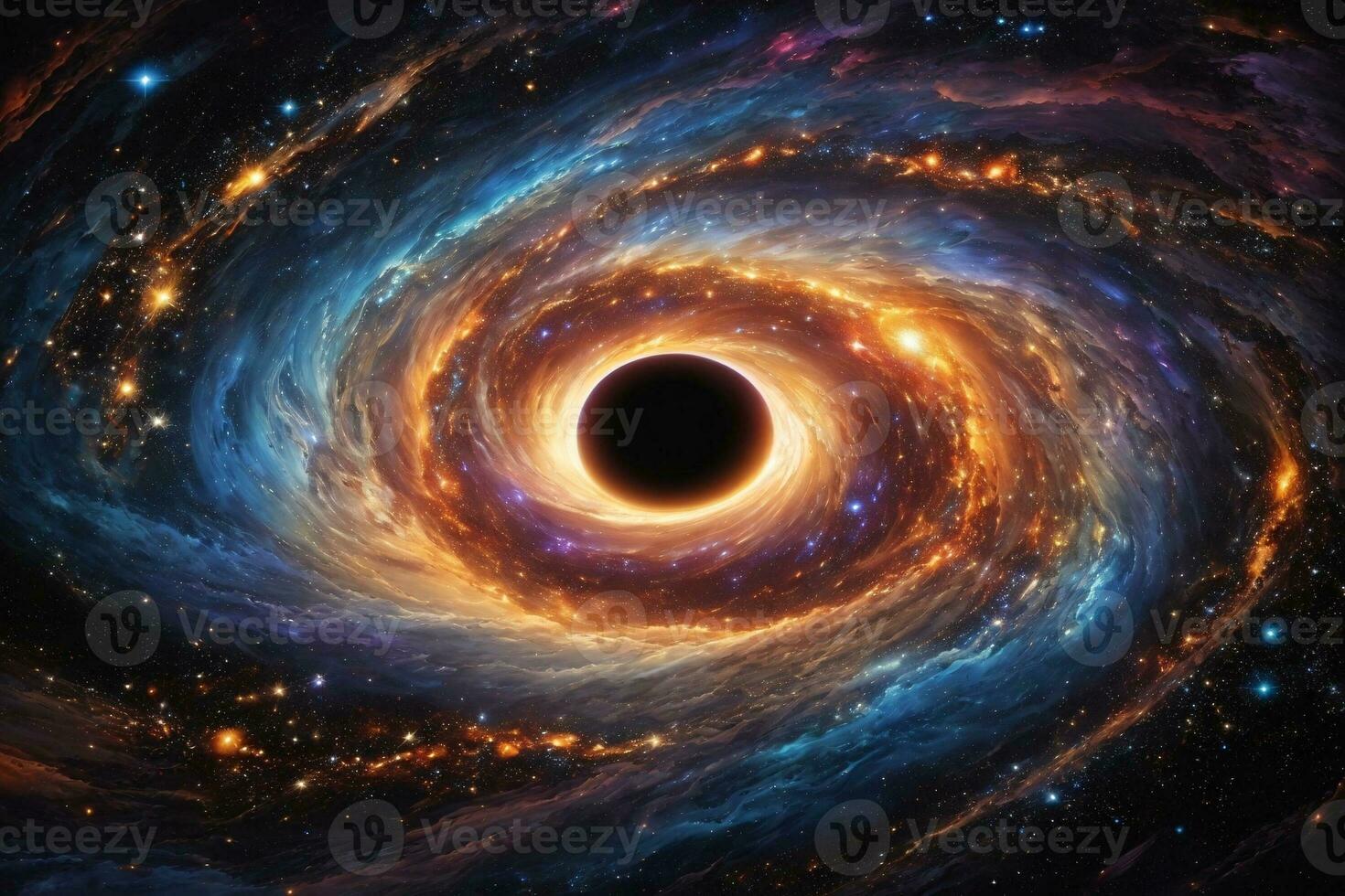 schwarz Loch Hintergrund, schwarz Loch Hintergrund, Galaxis Hintergrund, Raum Hintergrund, Galaxis Hintergrund, Raum Hintergrund, Universum Hintergrund, ai generativ foto