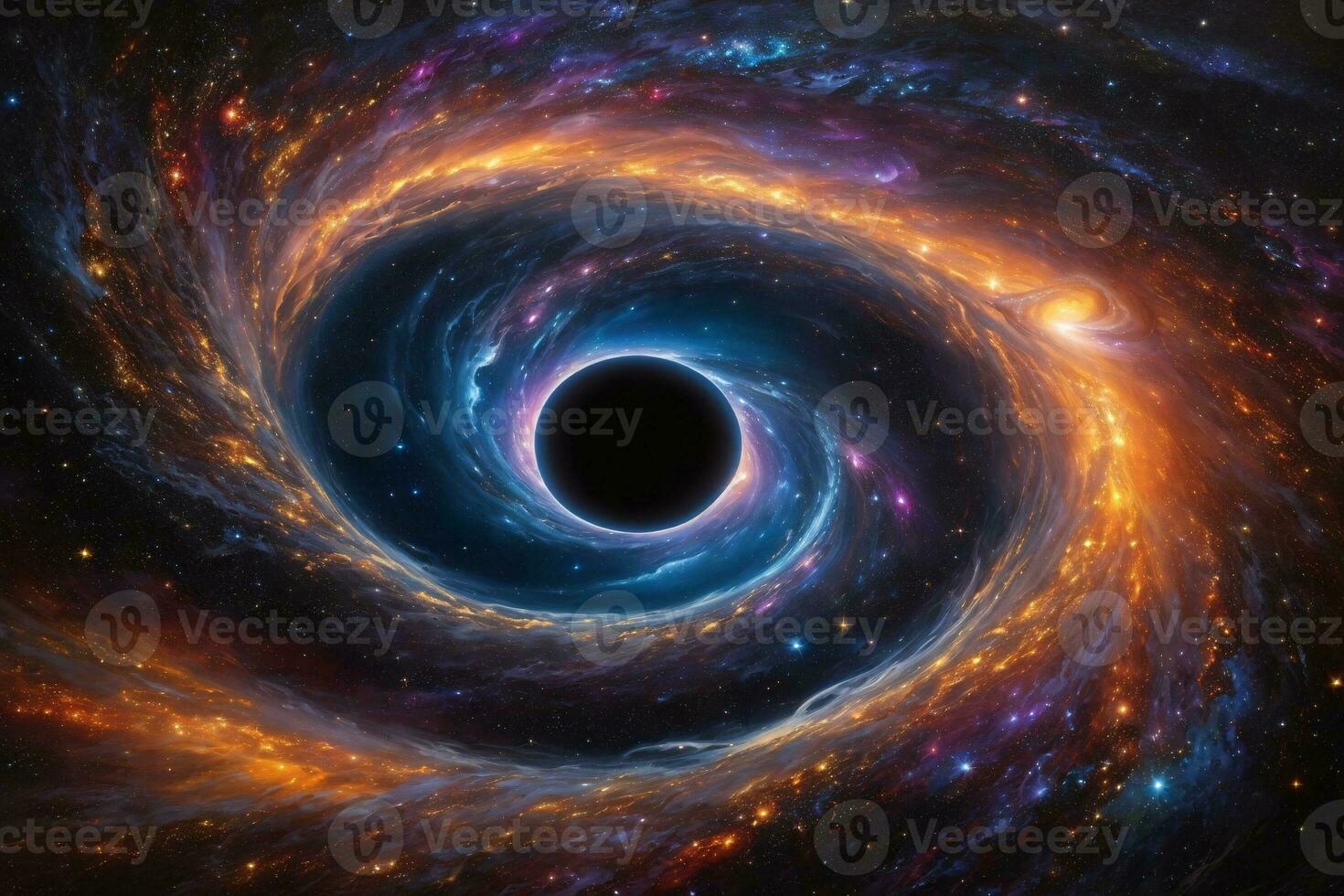 schwarz Loch Hintergrund, schwarz Loch Hintergrund, Galaxis Hintergrund, Raum Hintergrund, Galaxis Hintergrund, Raum Hintergrund, Universum Hintergrund, ai generativ foto