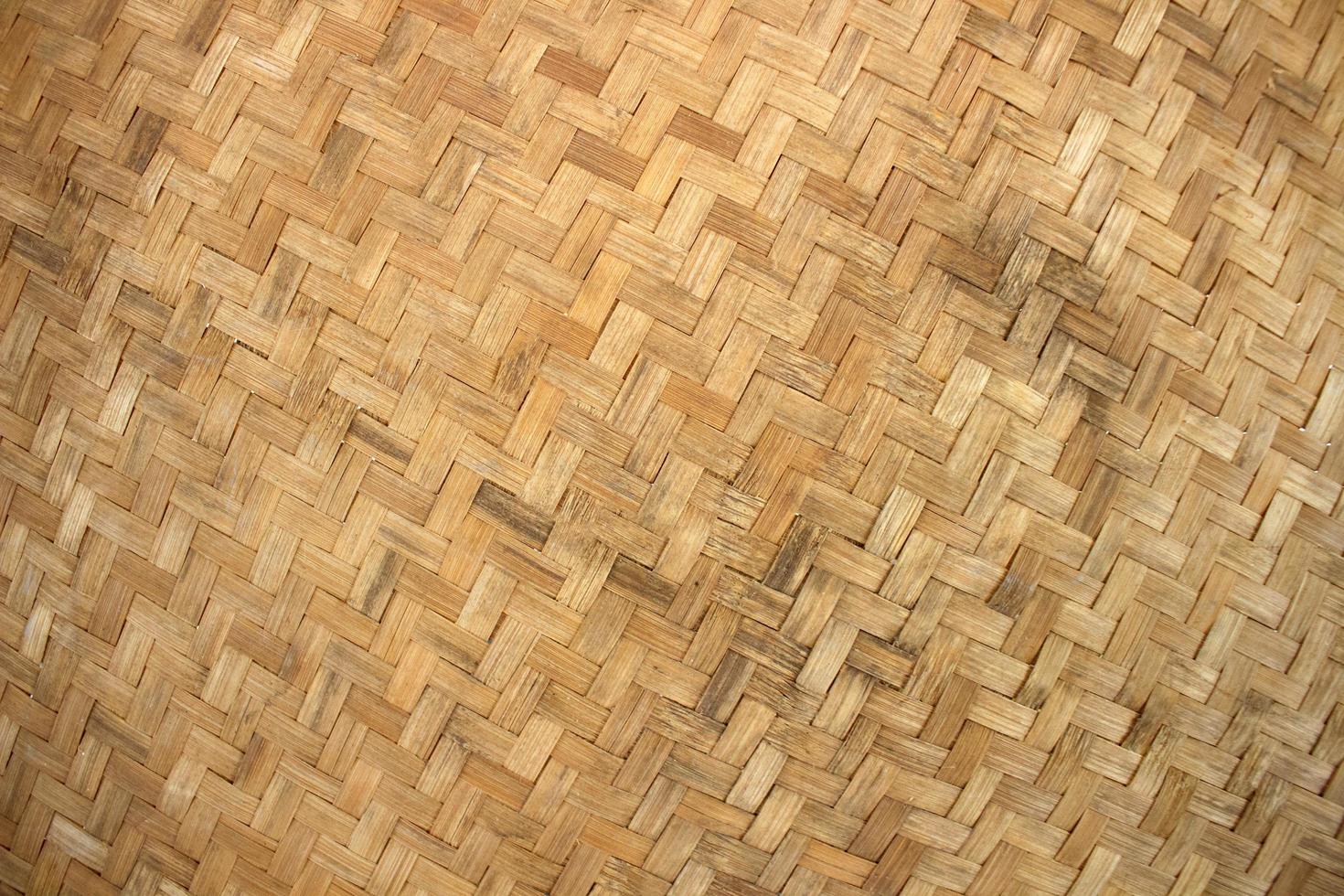 Rattan Textur Handwerk Bambus Hintergrund. foto