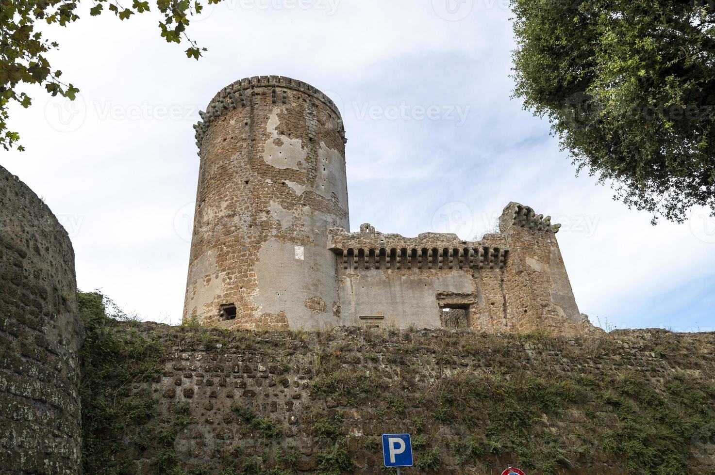 borgia schloss in der stadt nepi, italien, 2020 foto