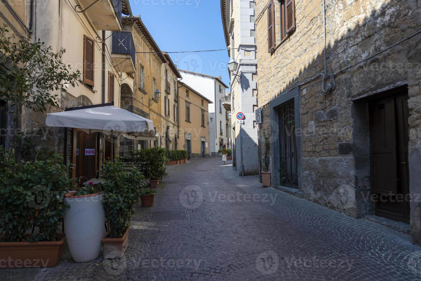 Gebäude im Zentrum von Orvieto, Italien, 2020 foto