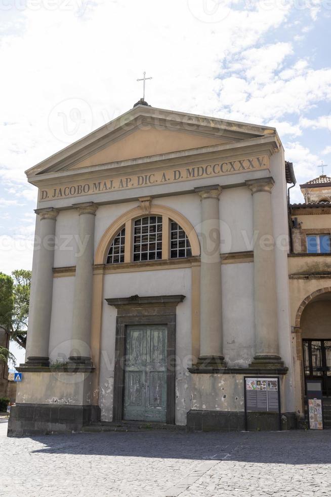 Kirche auf dem Domplatz von Orvieto, Italien, 2020 foto